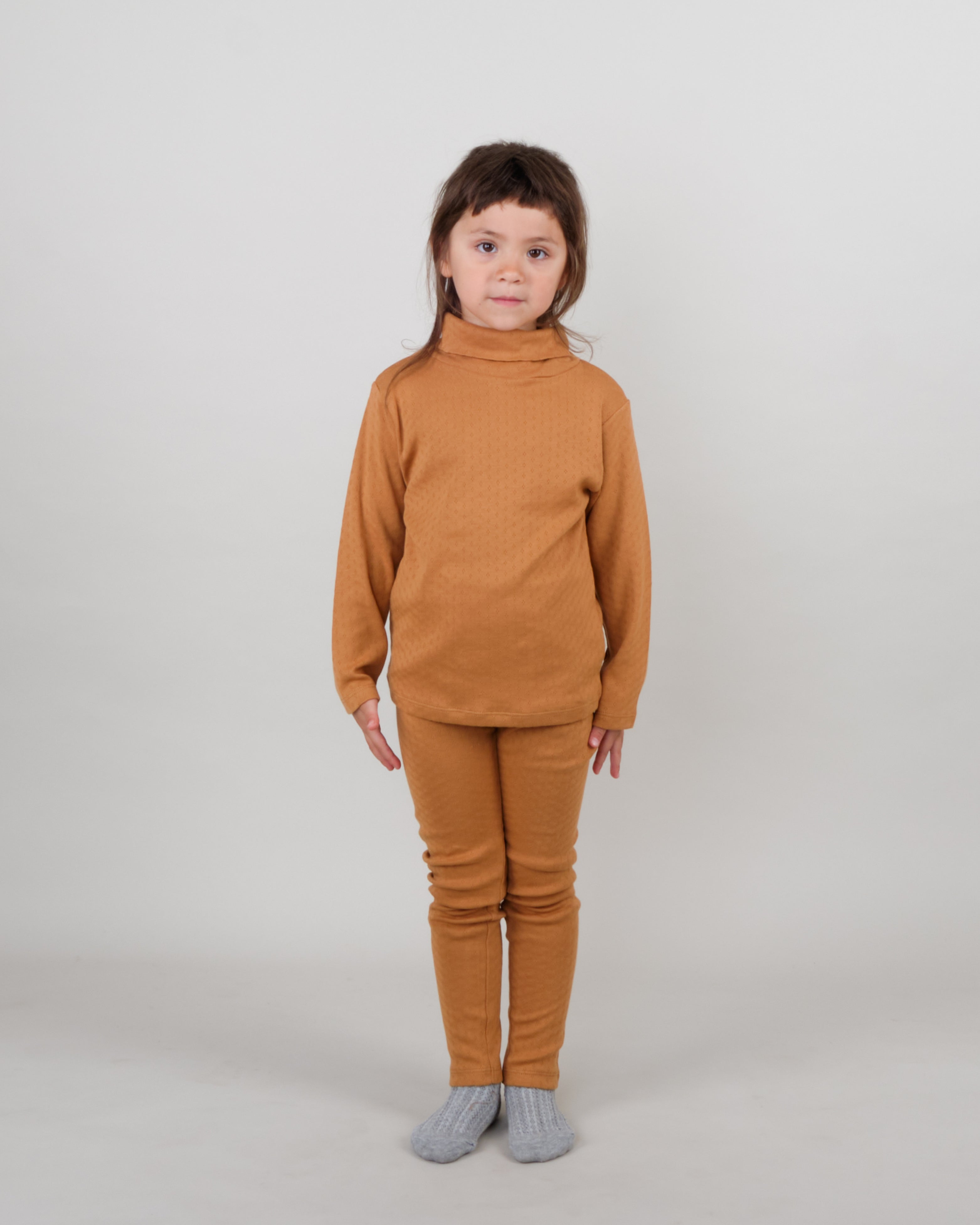 Leggings - Pointelle Cobre