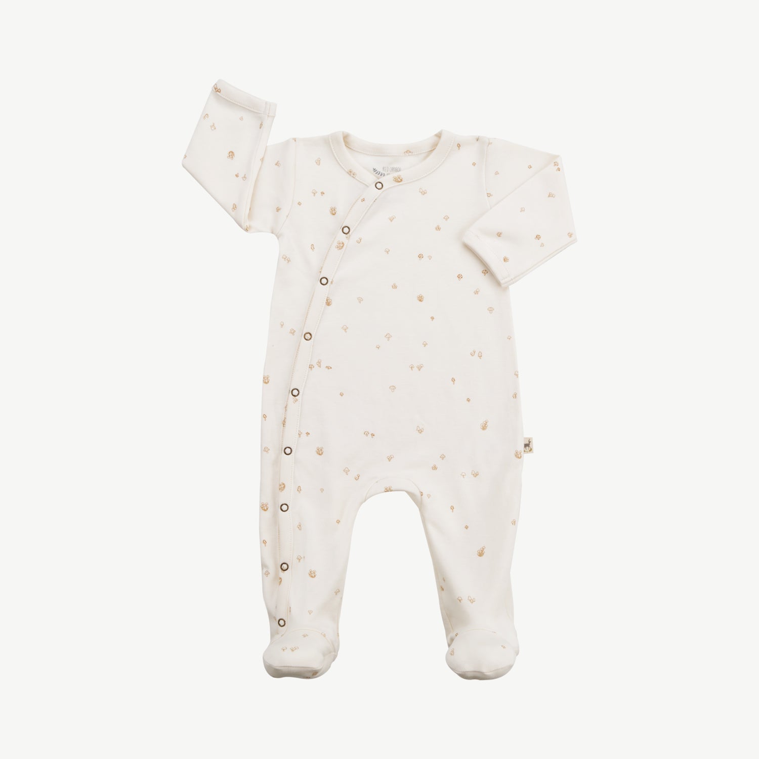 Pijama con Patitas - Hongos Crema