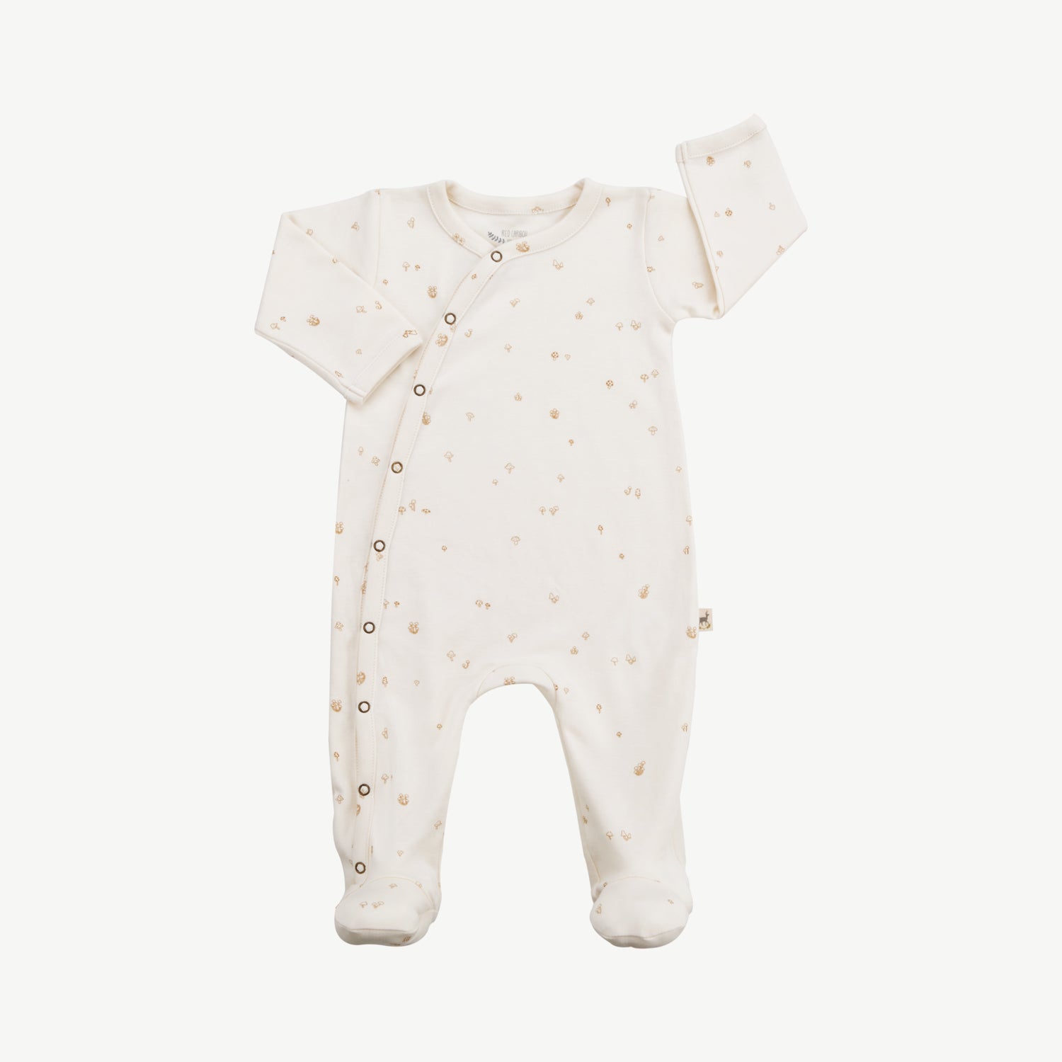 Pijama con Patitas - Hongos Crema