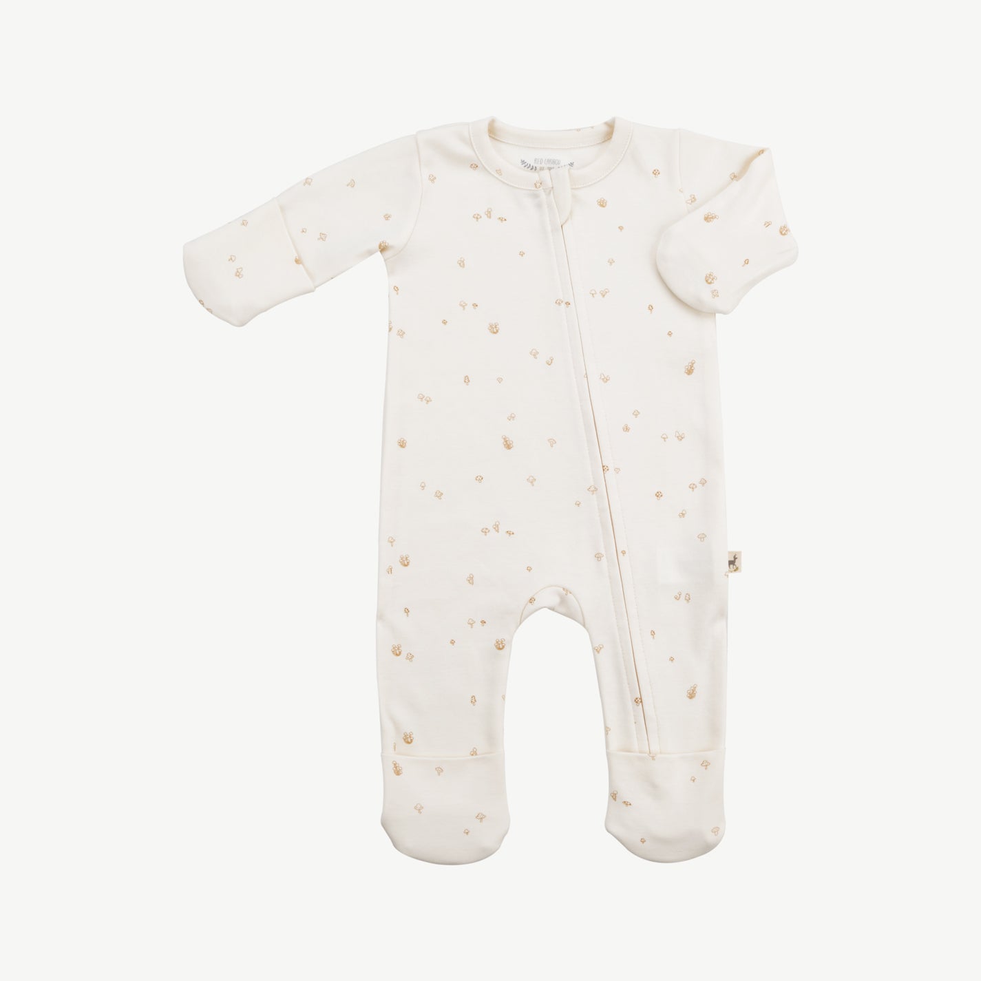 Pijama con cierre - Hongos Crema