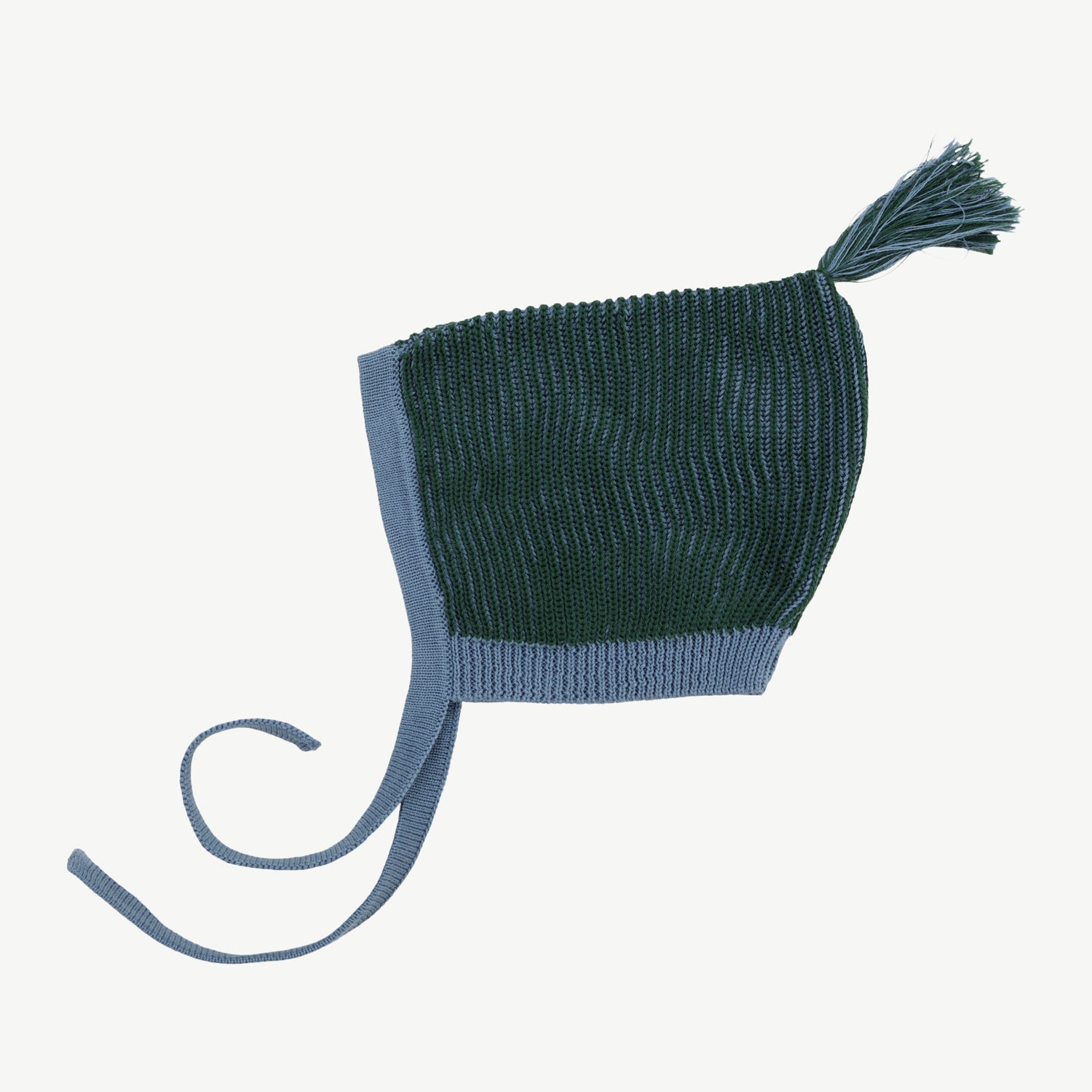 Gorro Tejido - a dos tonos Verde Oscuro