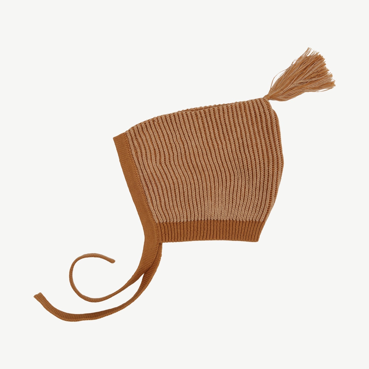 Gorro Tejido - a dos tonos Beige