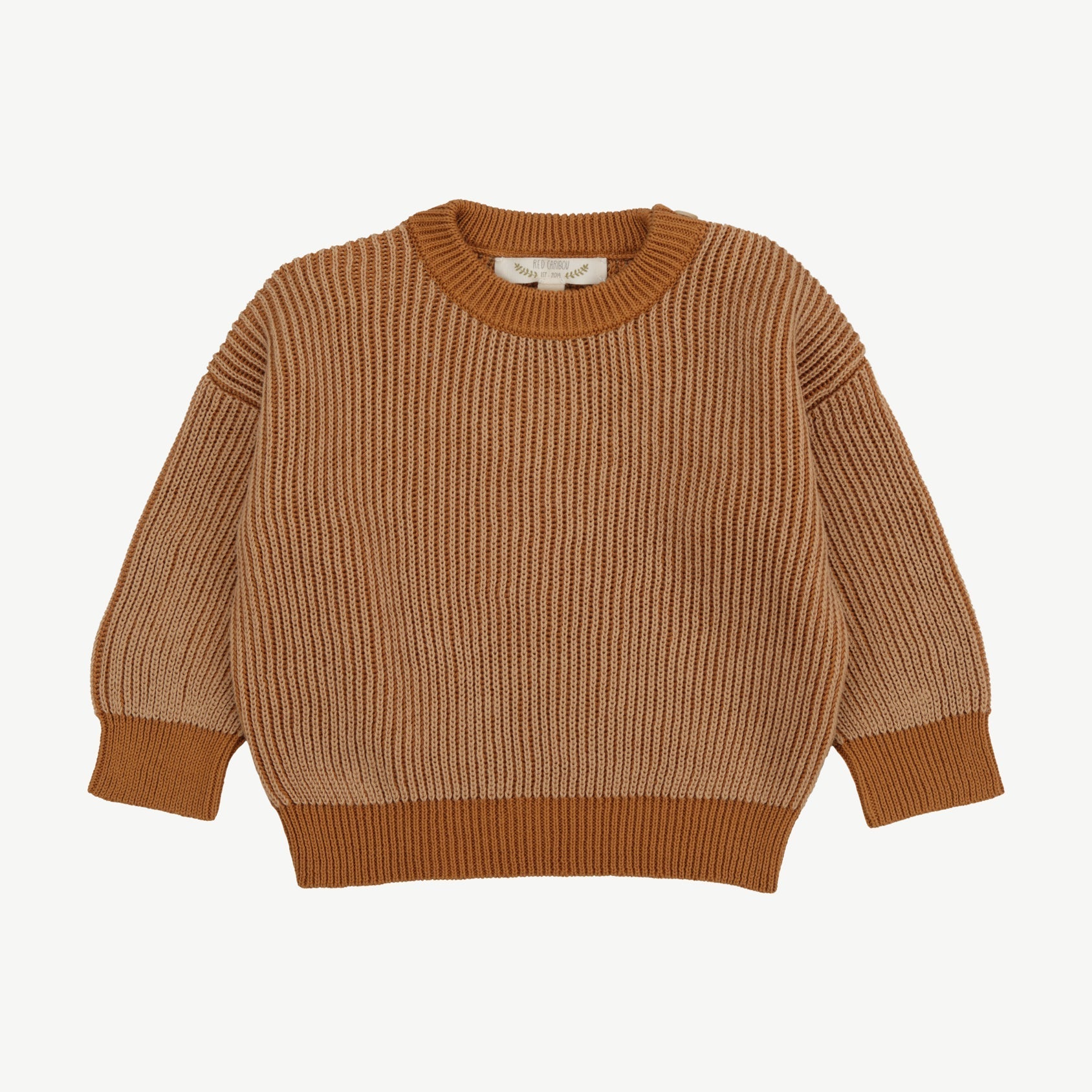 Suéter Tejido - a dos tonos Beige