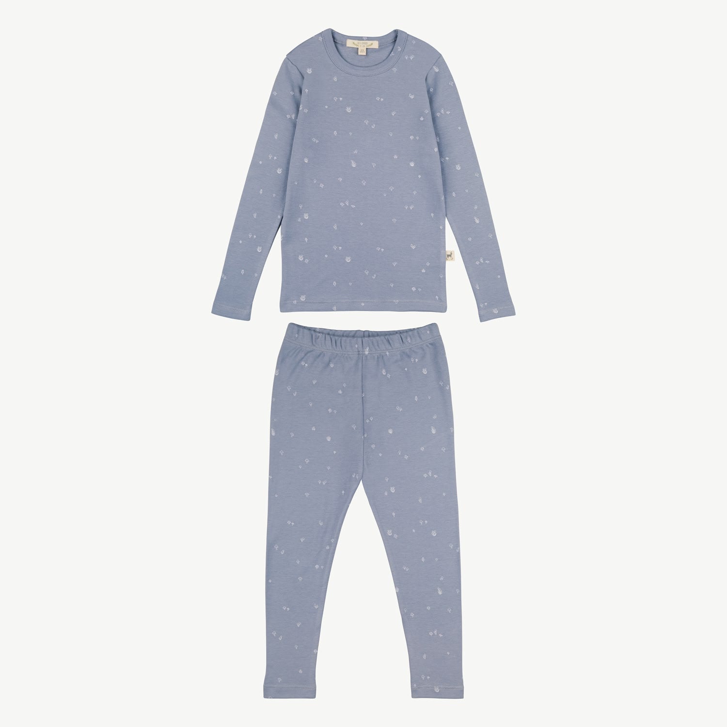 Set: Polo manga Larga + Leggings - Hongos Gris Pizarra