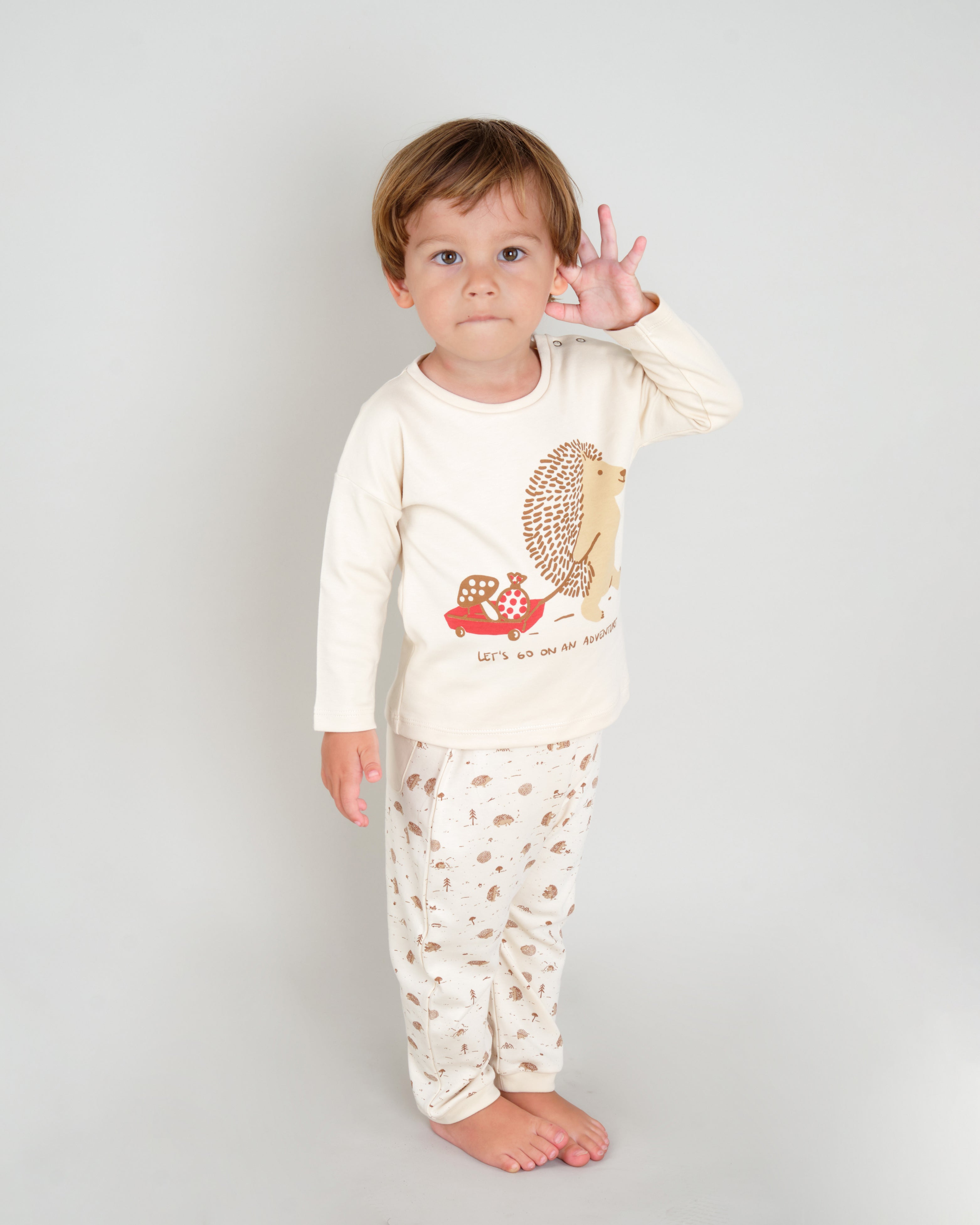 Pantalón - Erizos Beige Claro