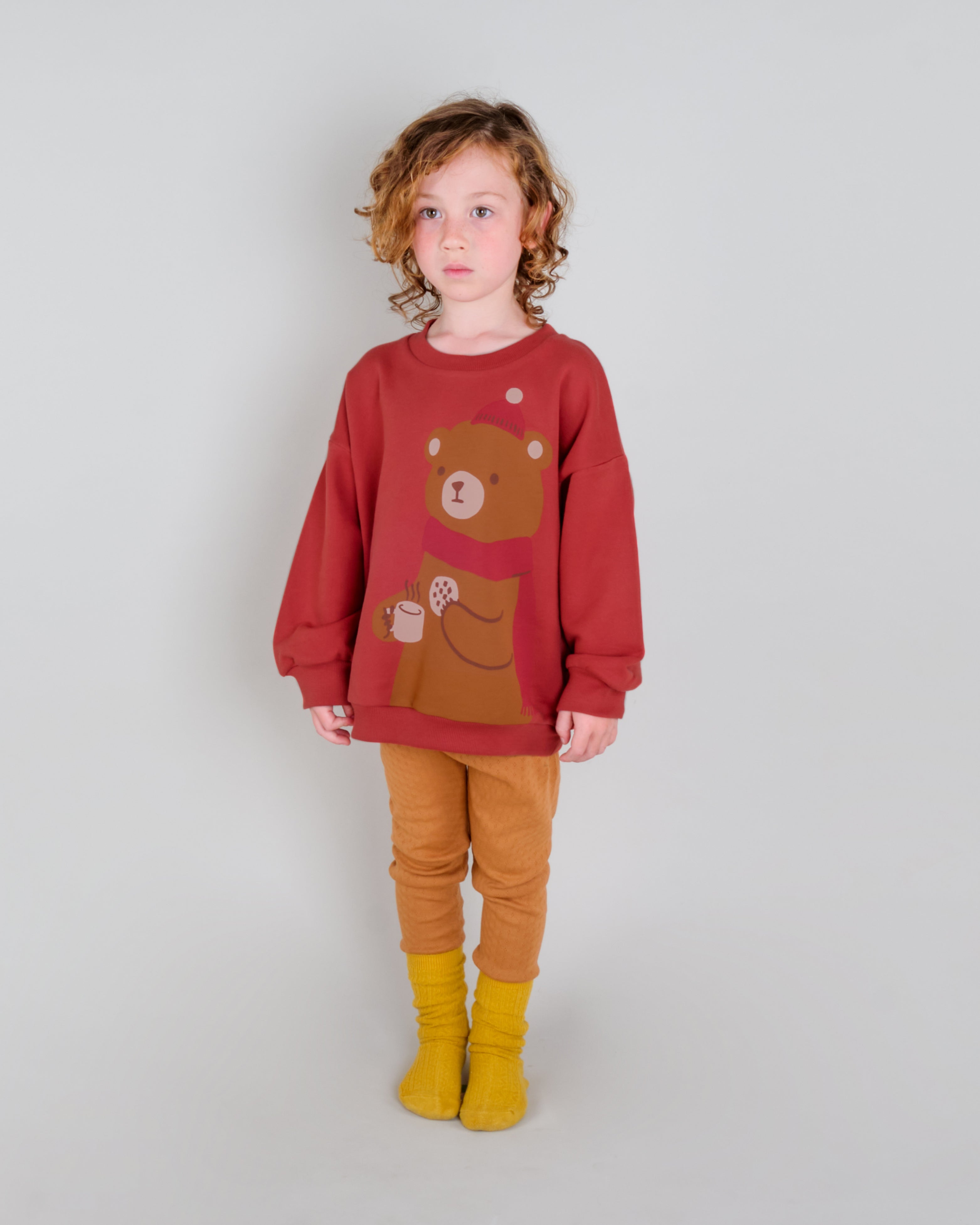 Polera - Osos  Rojo Ladrillo