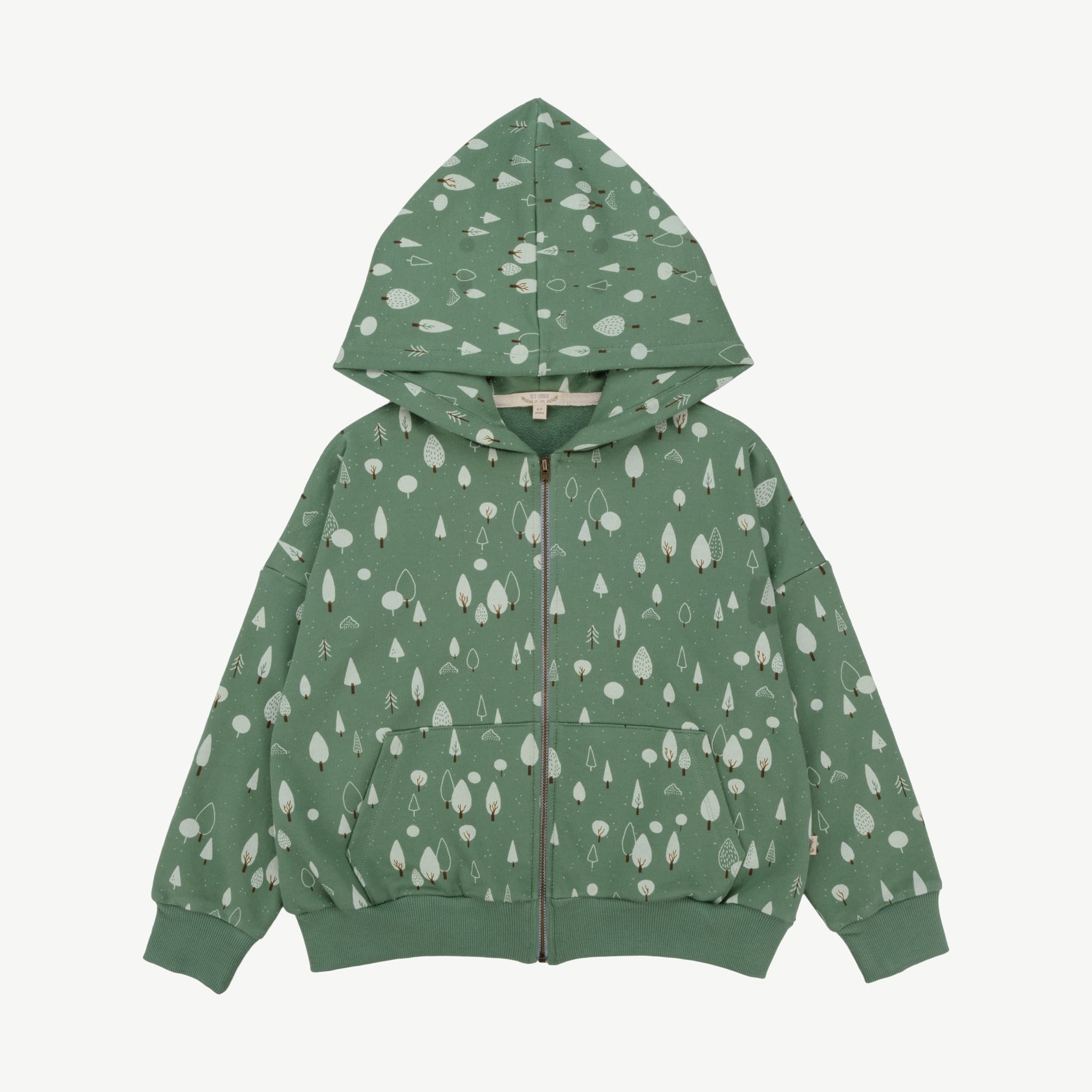 Polera con Capucha - Pinos Verde Bosque