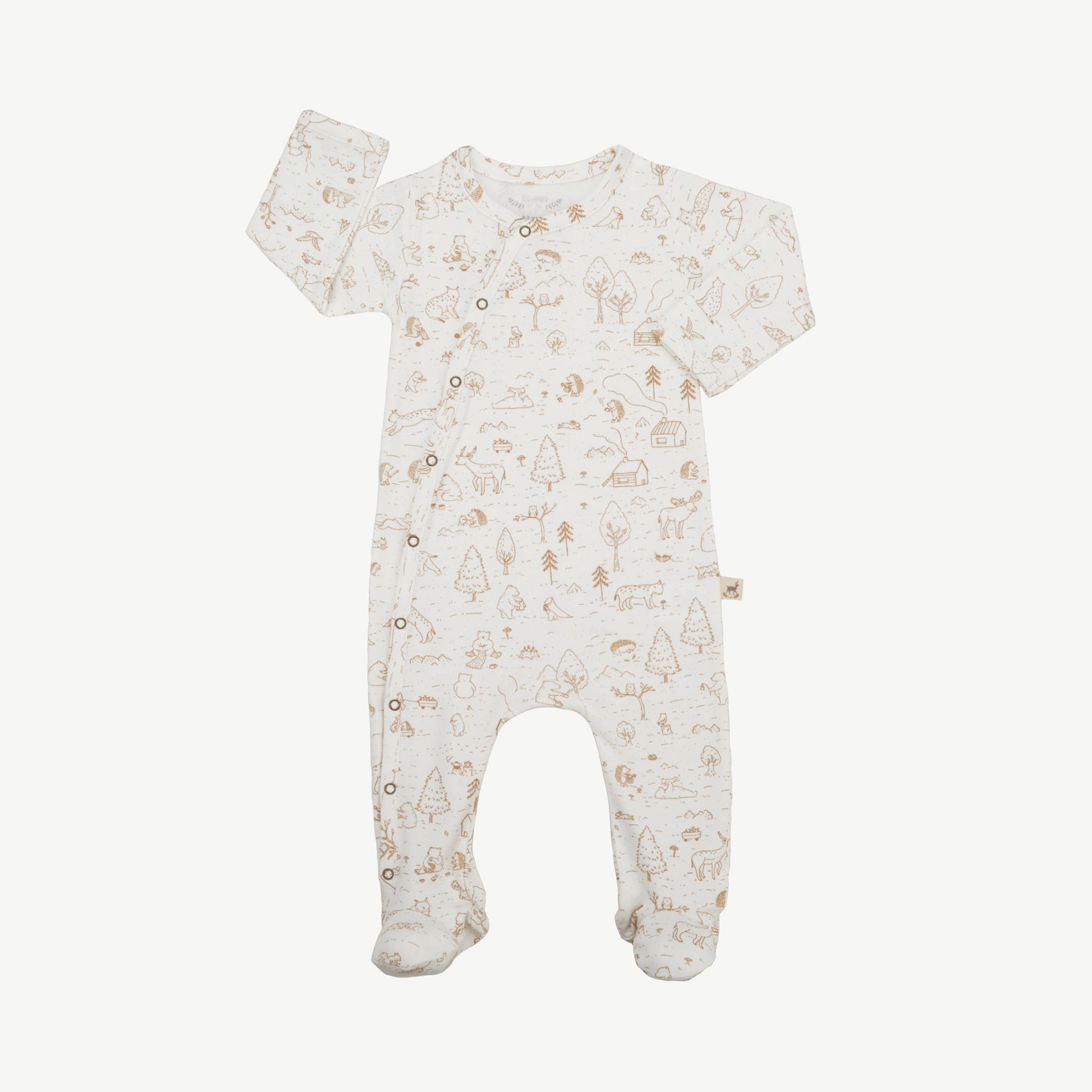 Pijama con Patitas - Historia Crema