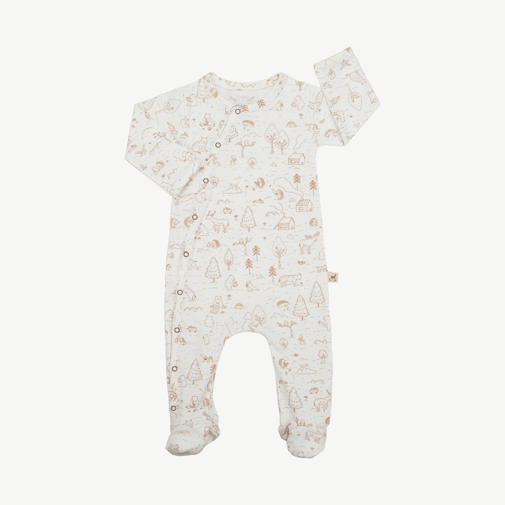 Pijama con Patitas - Historia Crema