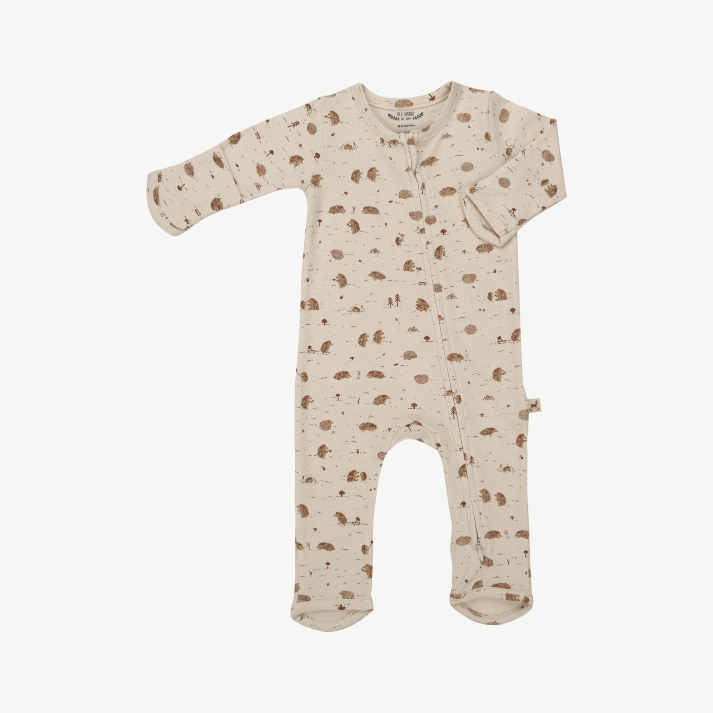Pijama con cierre - Erizos Beige Claro