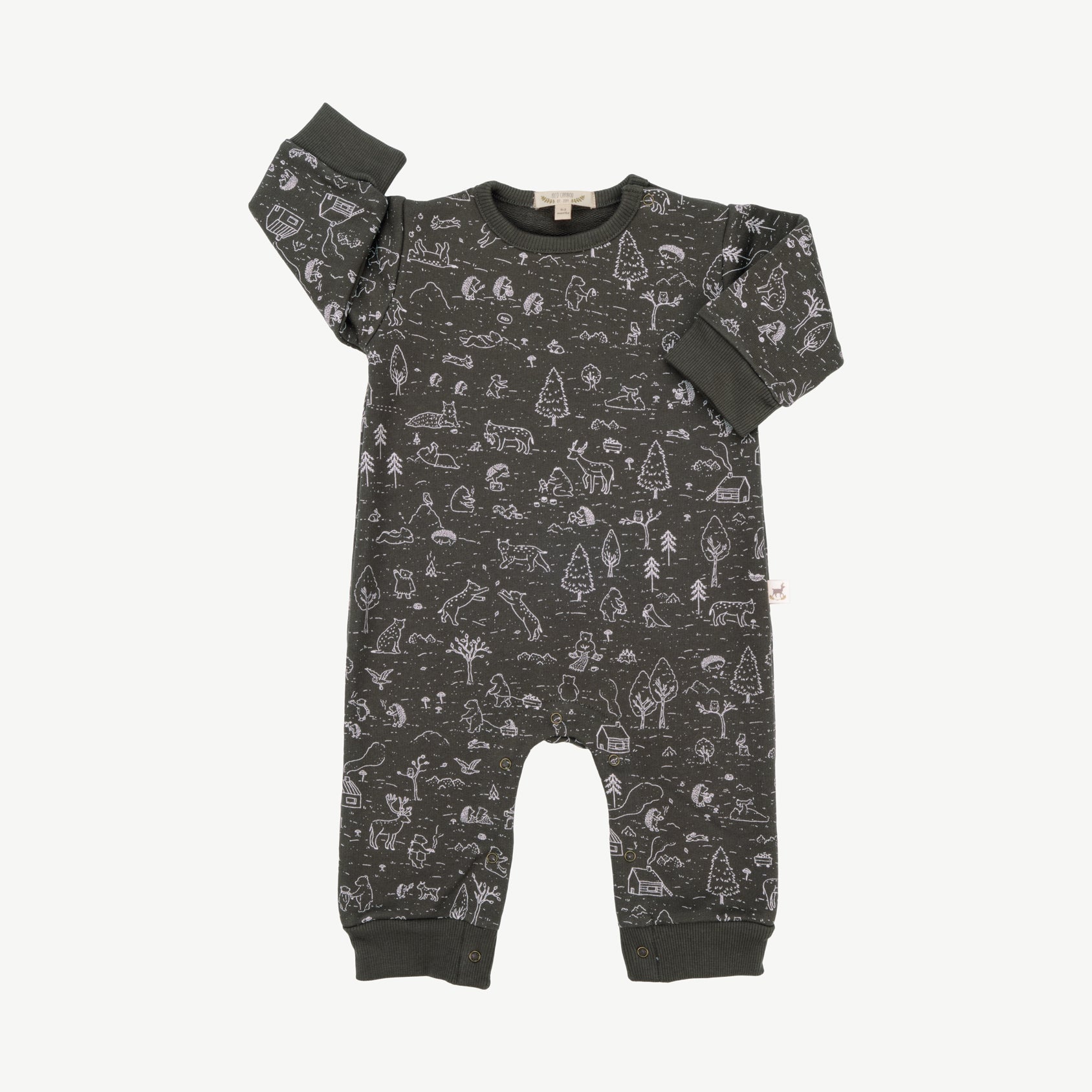 Enterizo French Terry - Historia Gris Oscuro