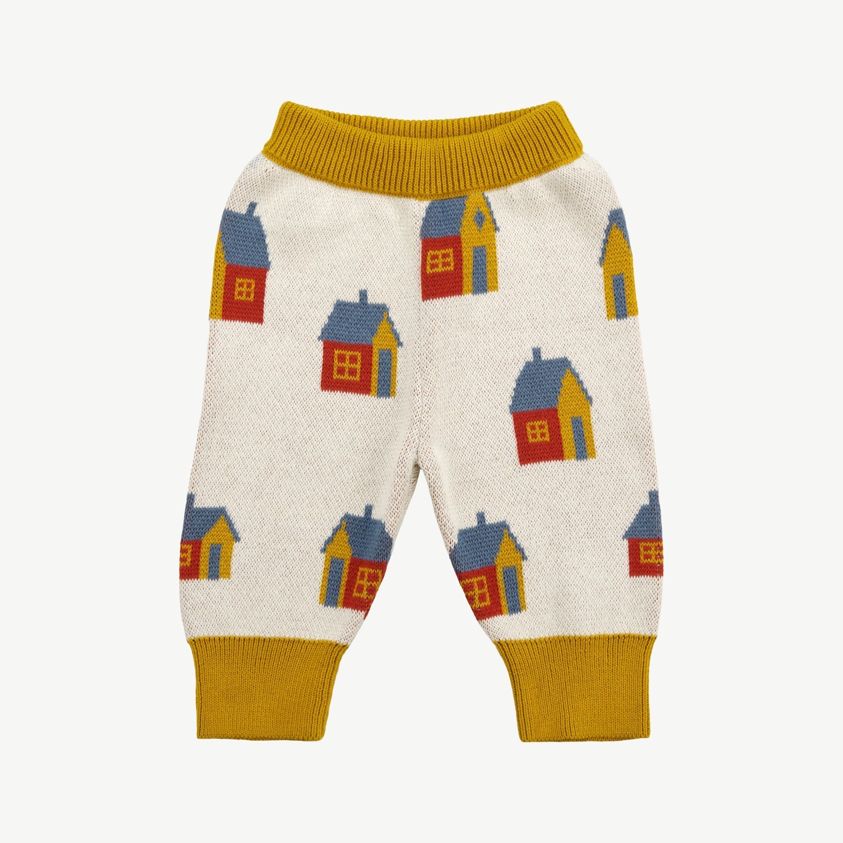Pantalón Tejido - Casitas Crema