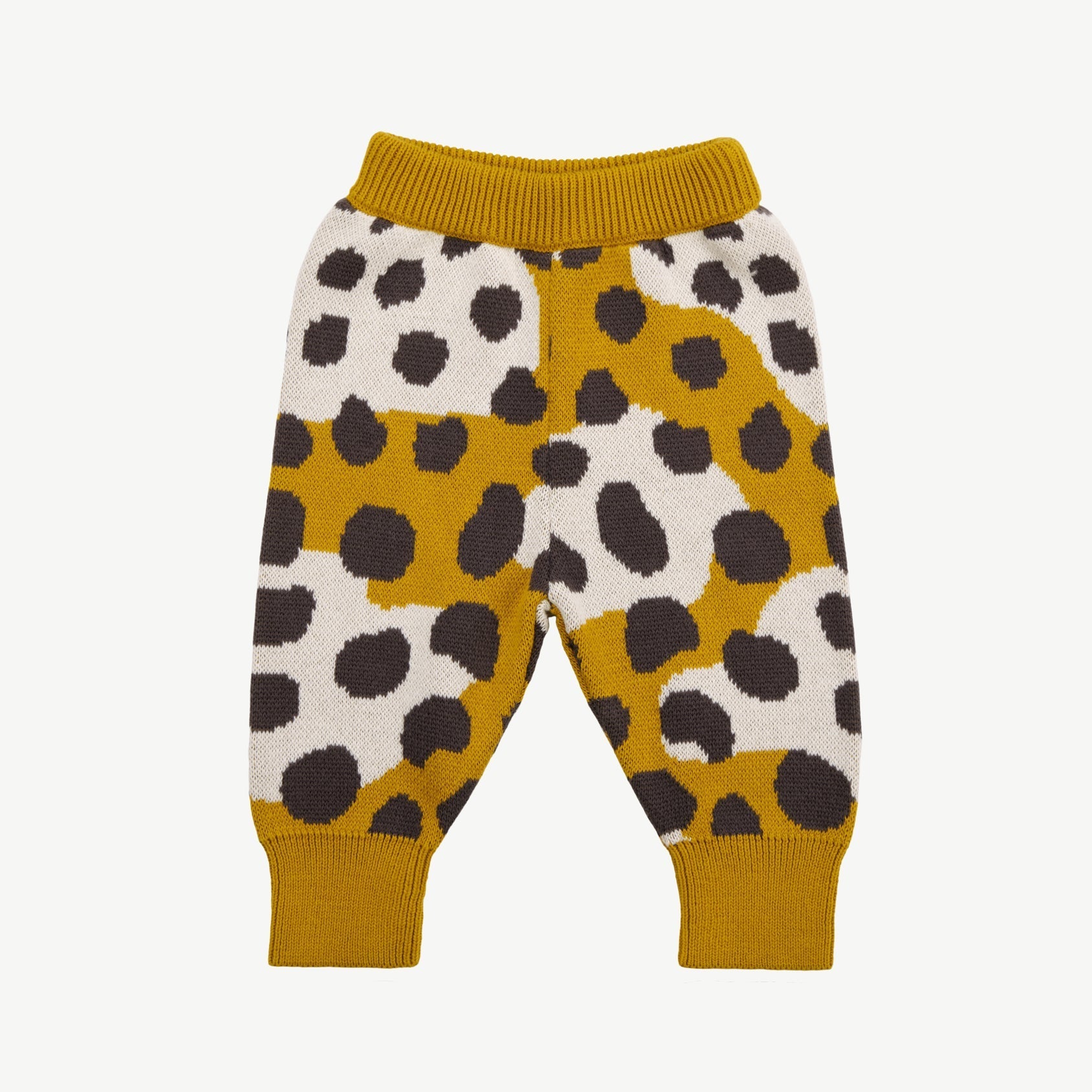 Pantalón Tejido - Animal Print Mostaza