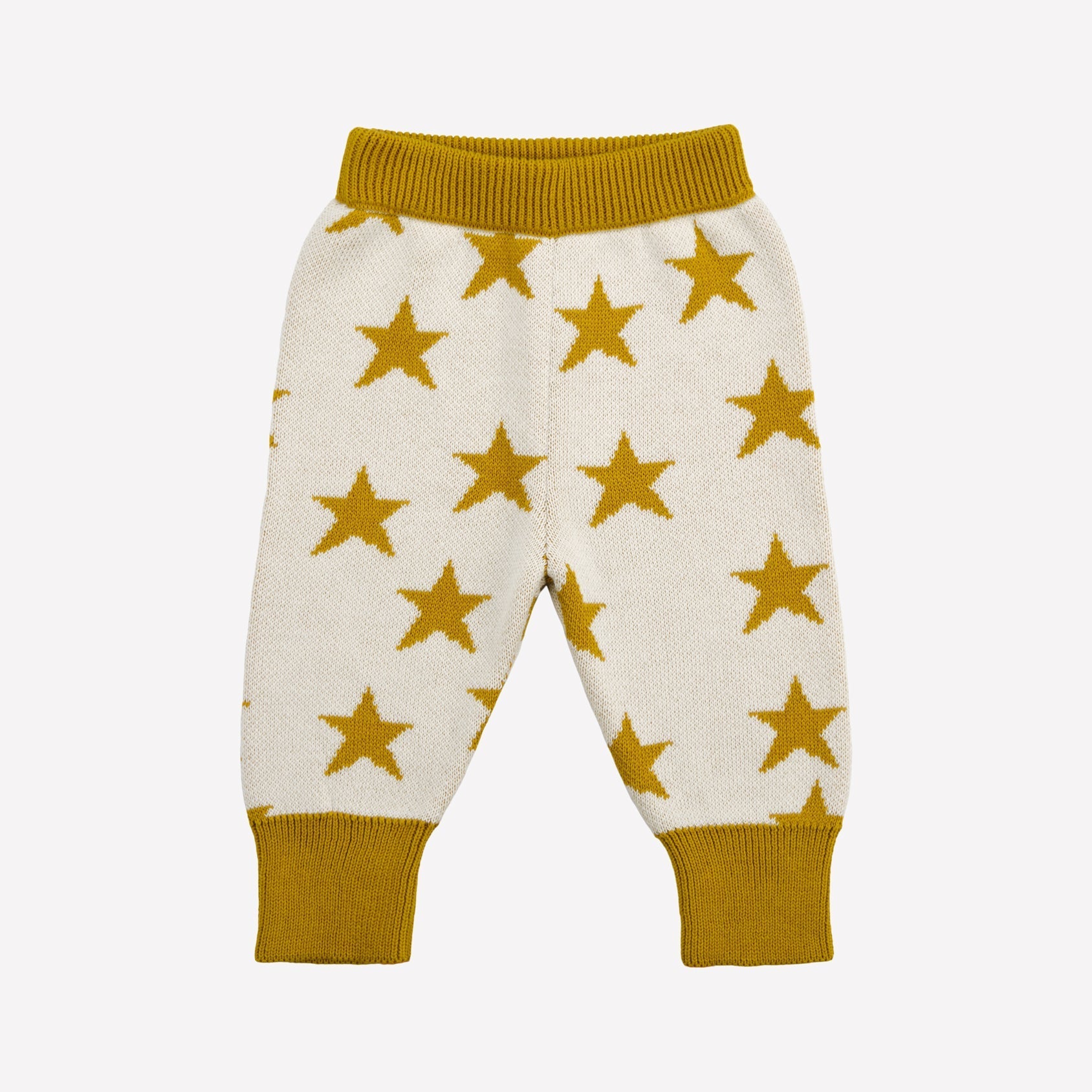 Pantalón Tejido - Estrellas Crema