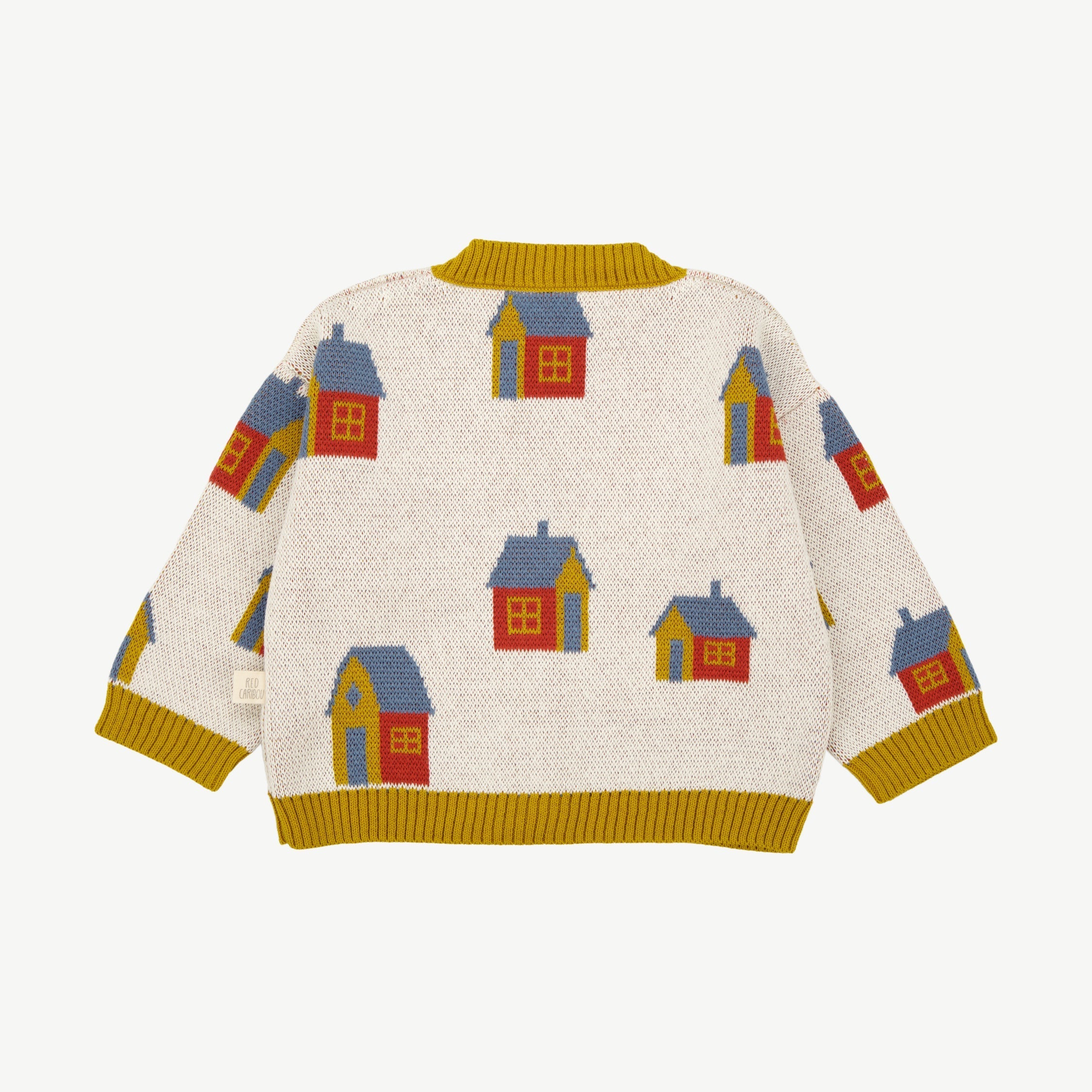 Cardigan Tejido - Casitas Crema