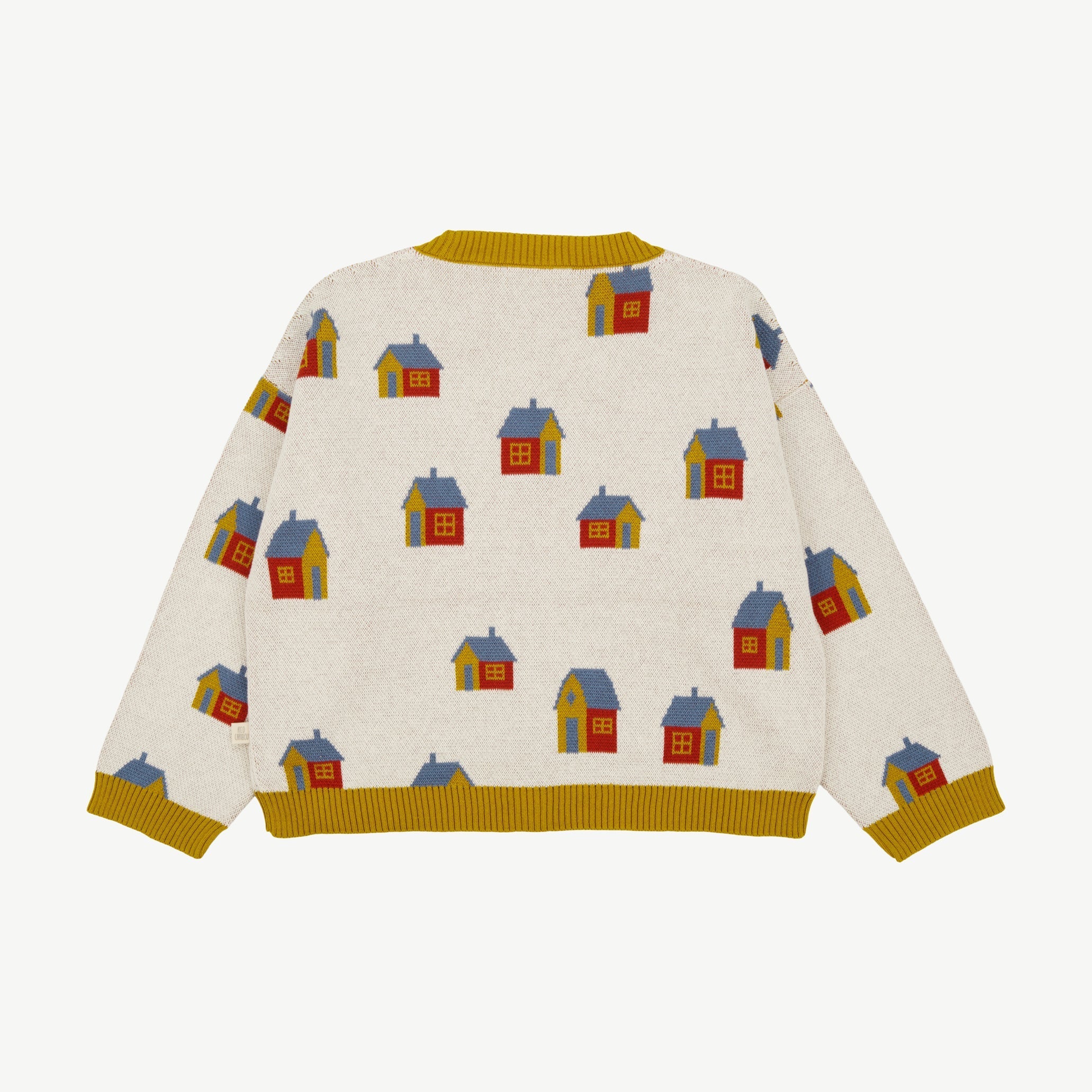 Cardigan Tejido - Casitas Crema