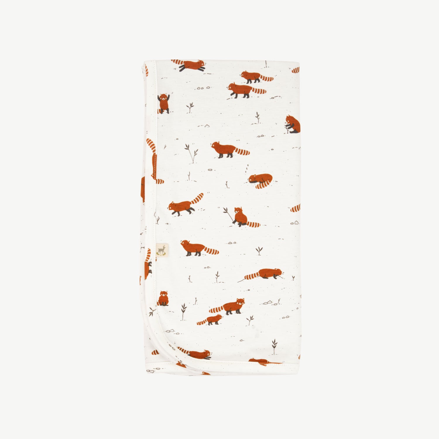 Manta reversible 'joyfull panda' ecowhite