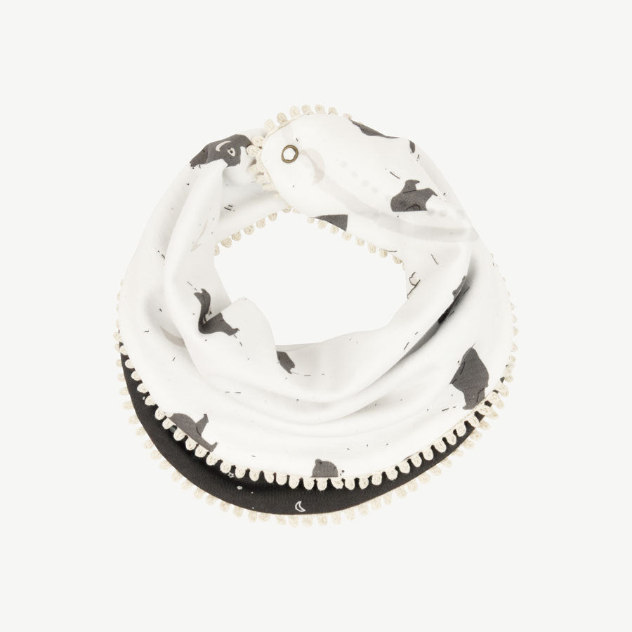 Bandana reversible 'magic moonbear' ecowhite