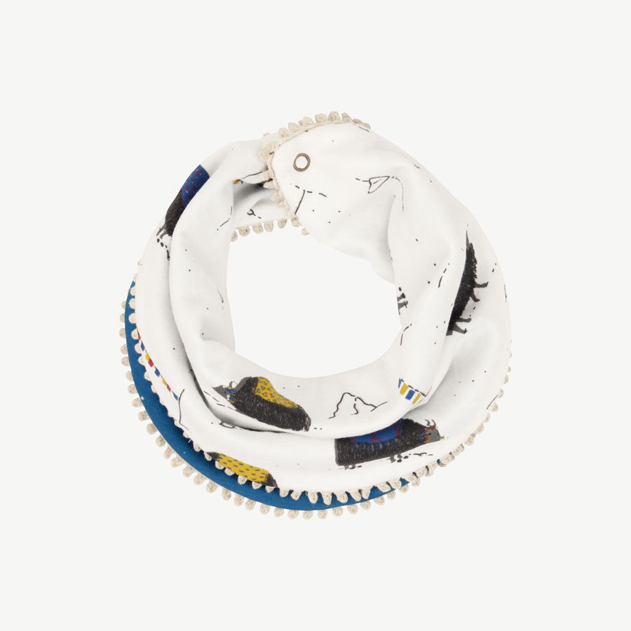 Bandana reversible 'yak's journey' ecowhite