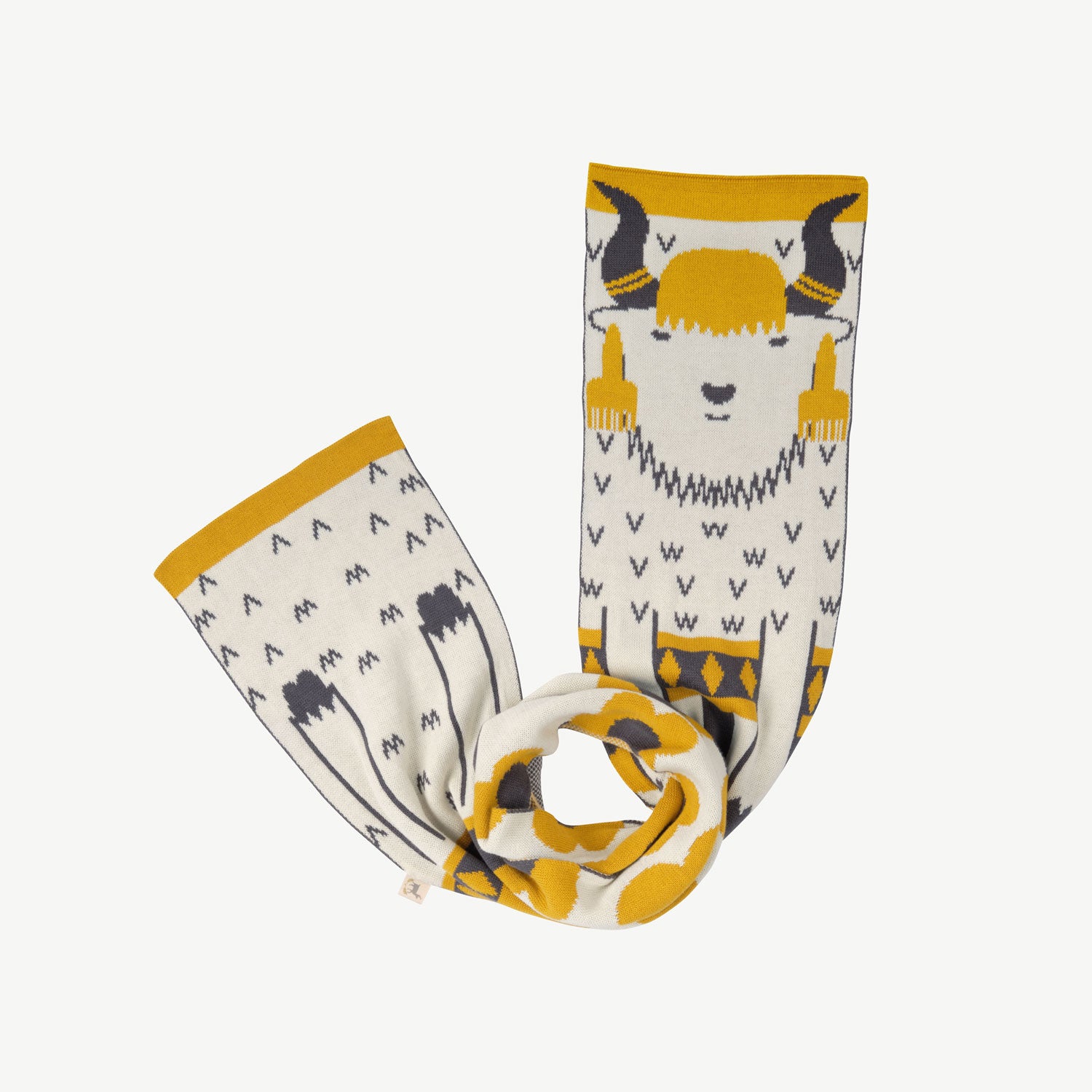 Bufanda tejida 'steady yak' multi charcoal gray