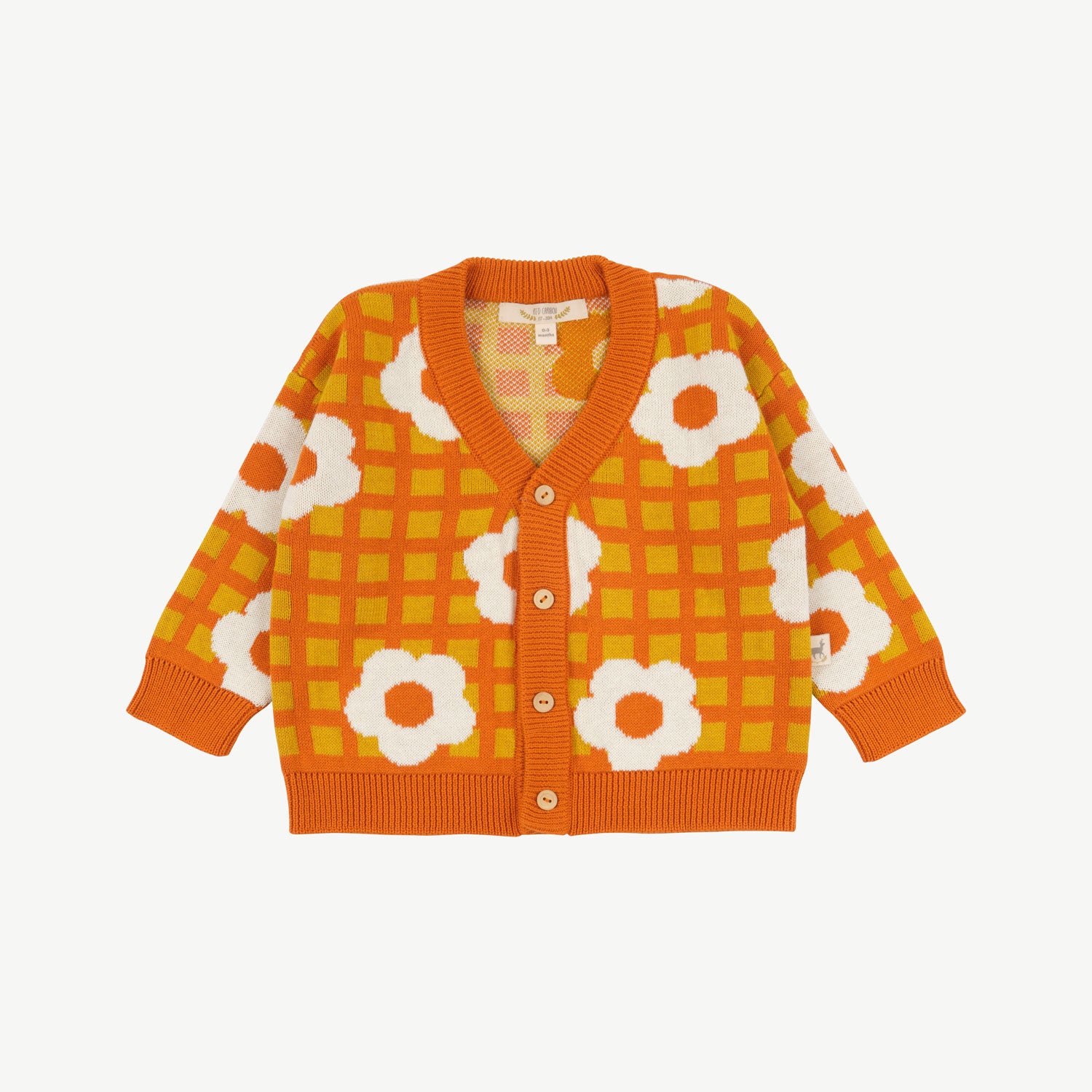 Cardigan tejido 'winter flora' multi rust