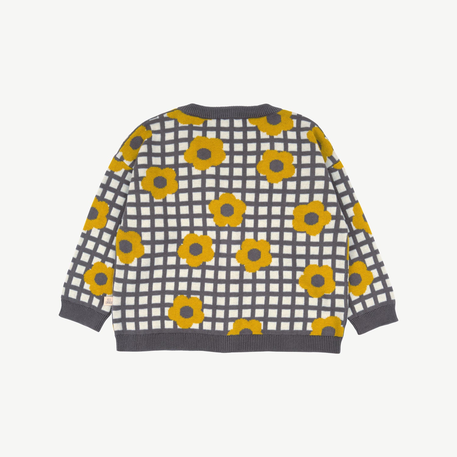 Cardigan tejido 'winter flora' multi charcoal gray