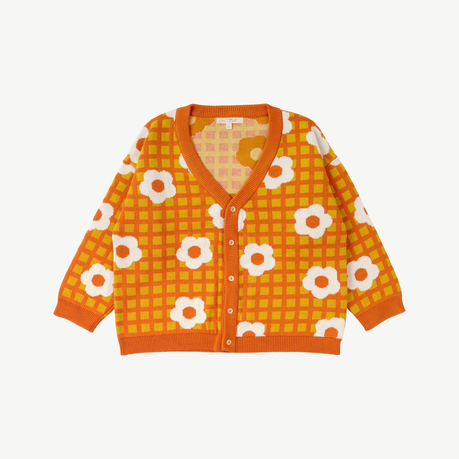 Cardigan tejido 'winter flora' multi rust