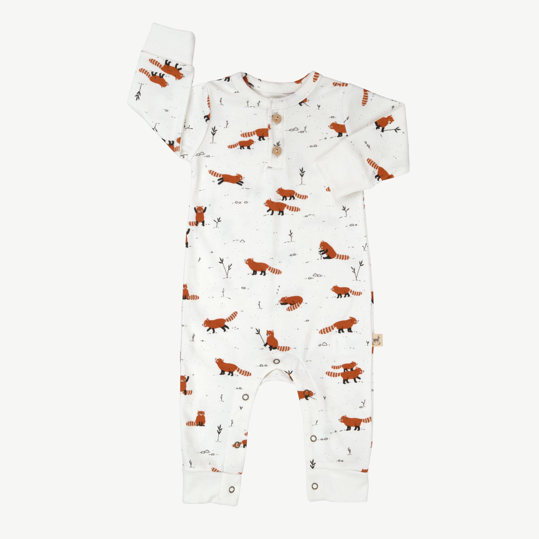 Enterizo 'joyfull panda' ecowhite