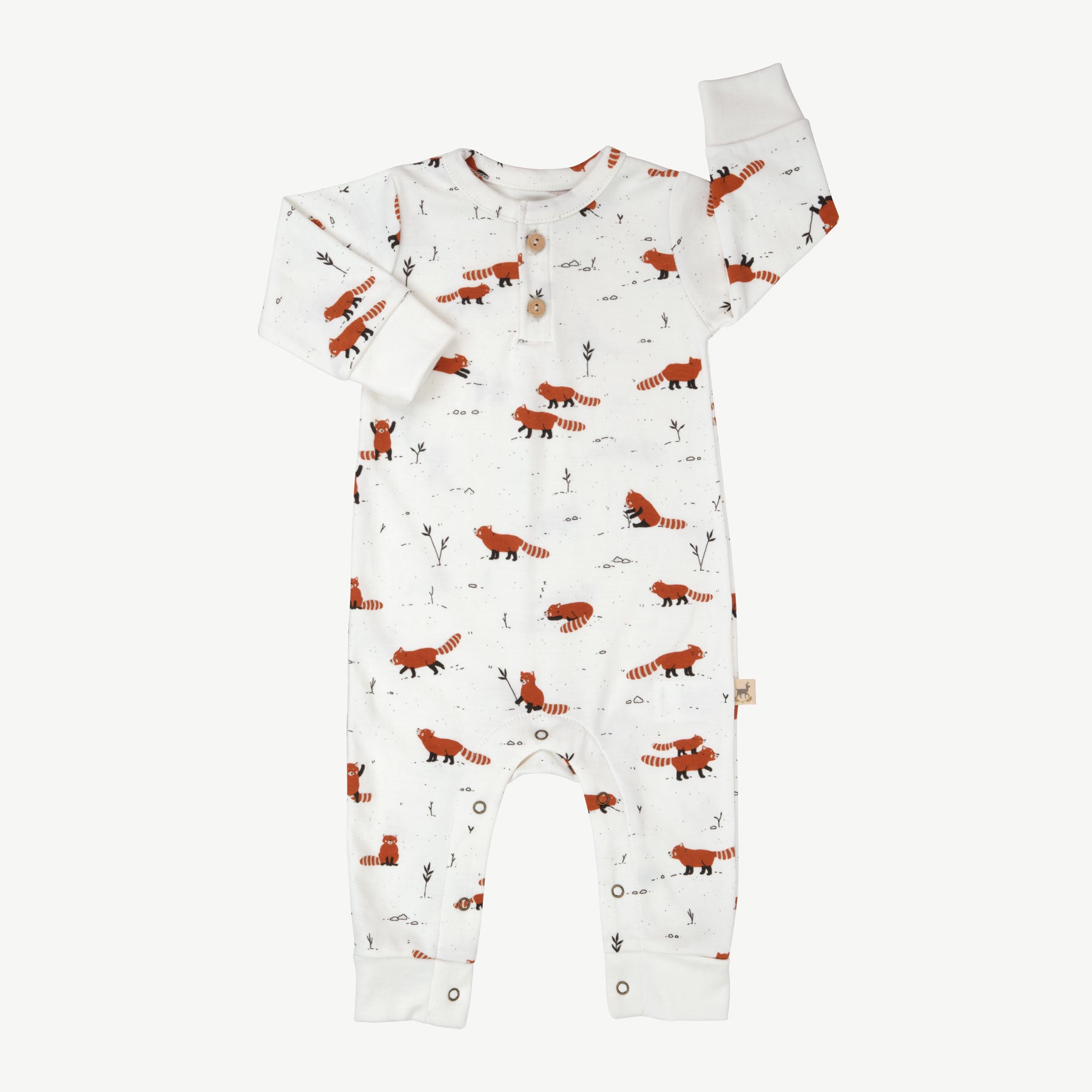 Enterizo 'joyfull panda' ecowhite