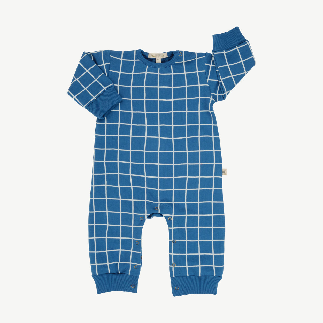 Enterizo 'mountain checks' dark blue