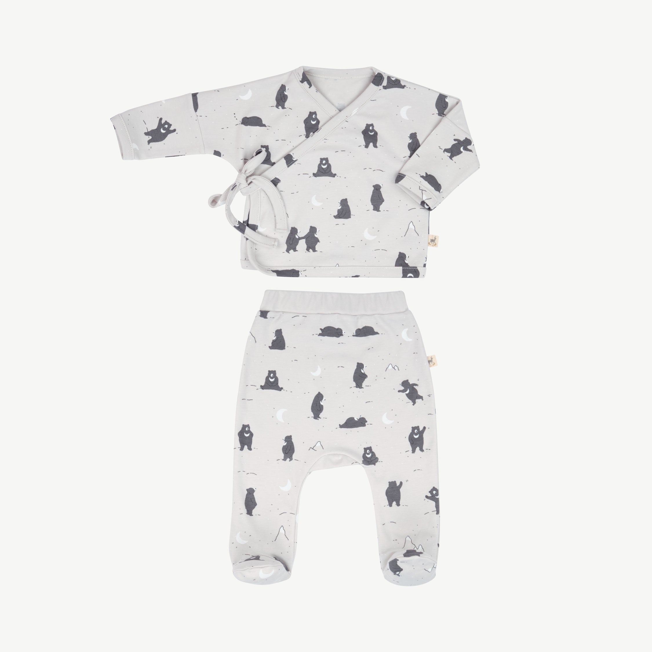 Conjunto Kimono + Pants 'magic moonbear' lunar rock