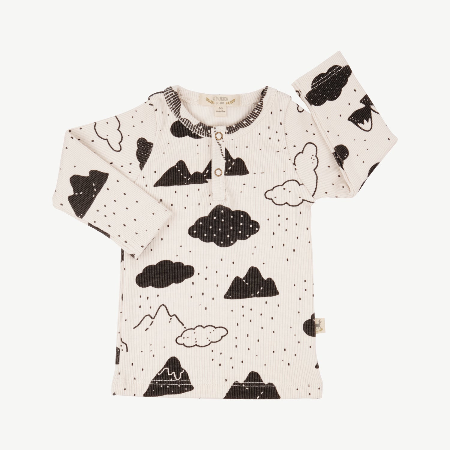 Polo henley 'amongst the clouds' white sand