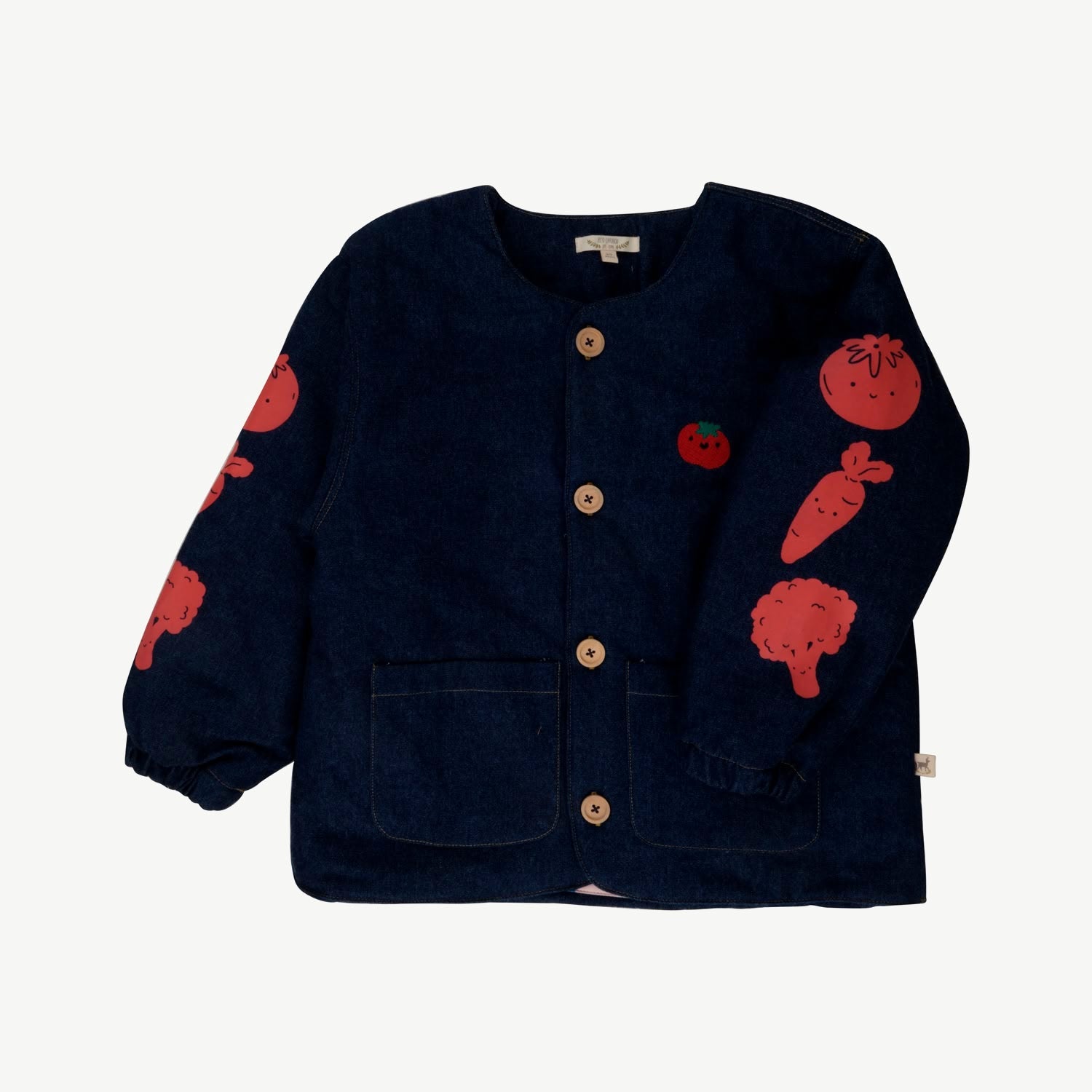 Abrigo Denim - Happy Veggies - Denim