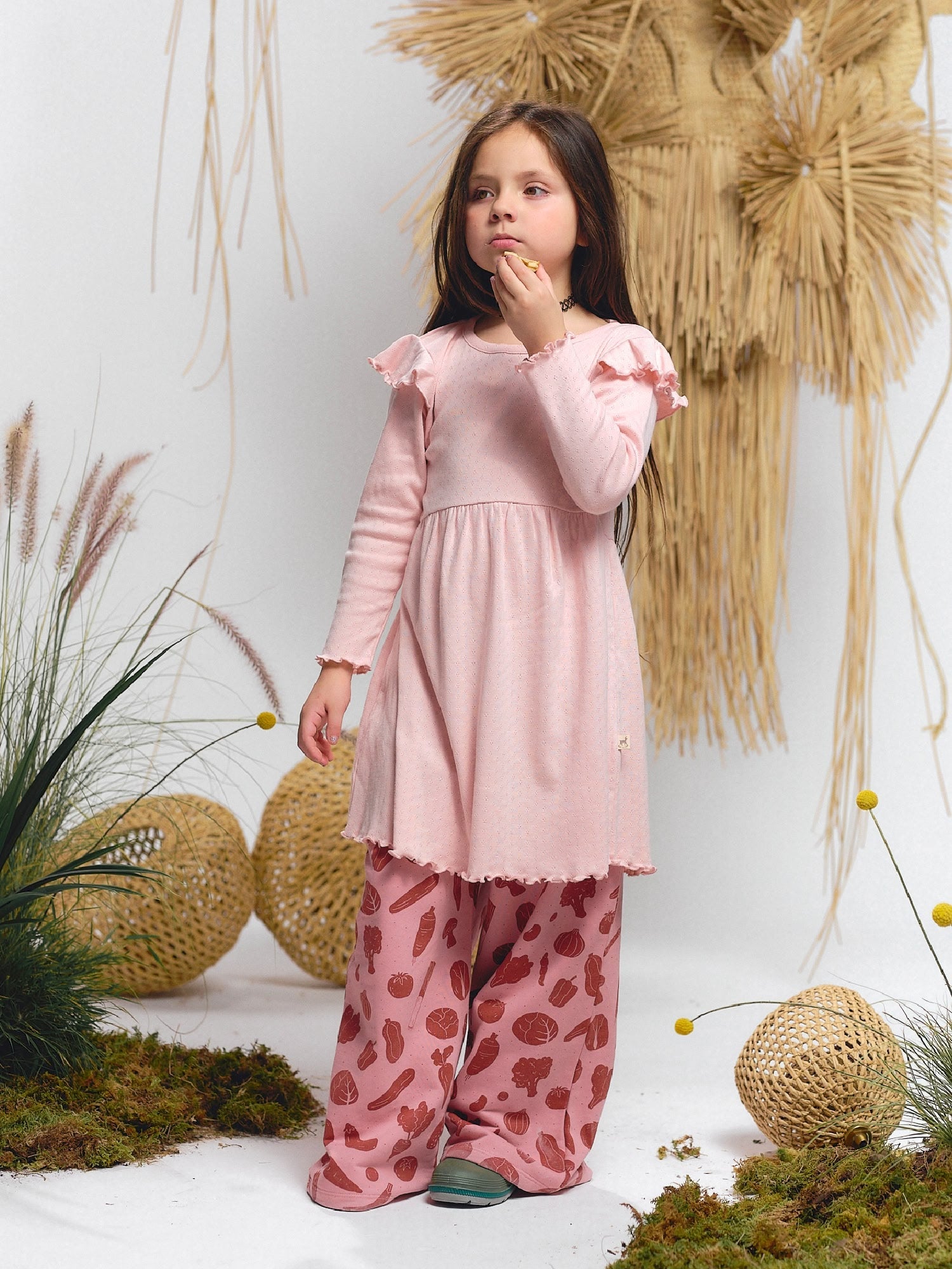 Pantalón French Terry - Veggie Fiesta - Blush