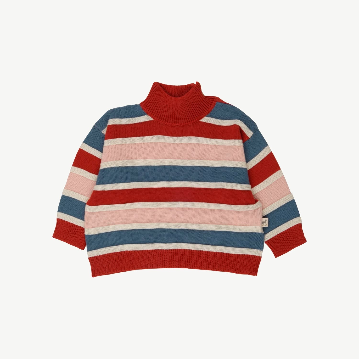 Suéter Oversized Tejido - Horizontal Lines - Ketchup-Multi