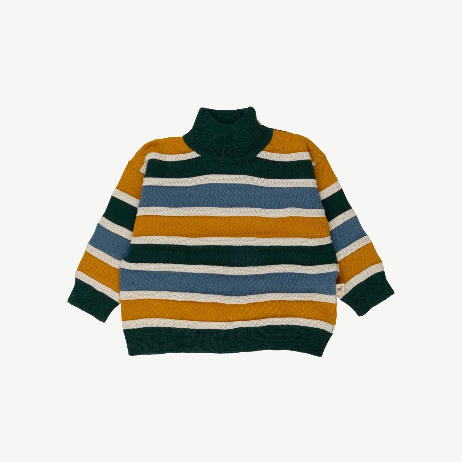 Suéter Oversized Tejido - Horizontal Lines - Green-Multi