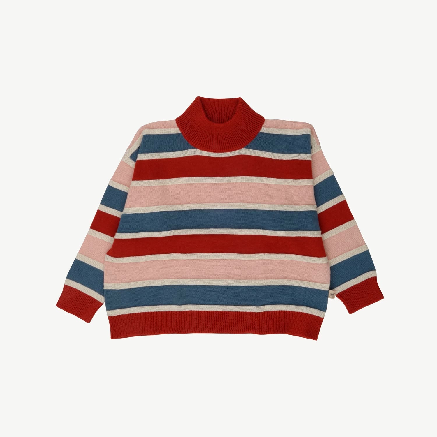 Suéter Oversized Tejido - Horizontal Lines - Ketchup-Multi