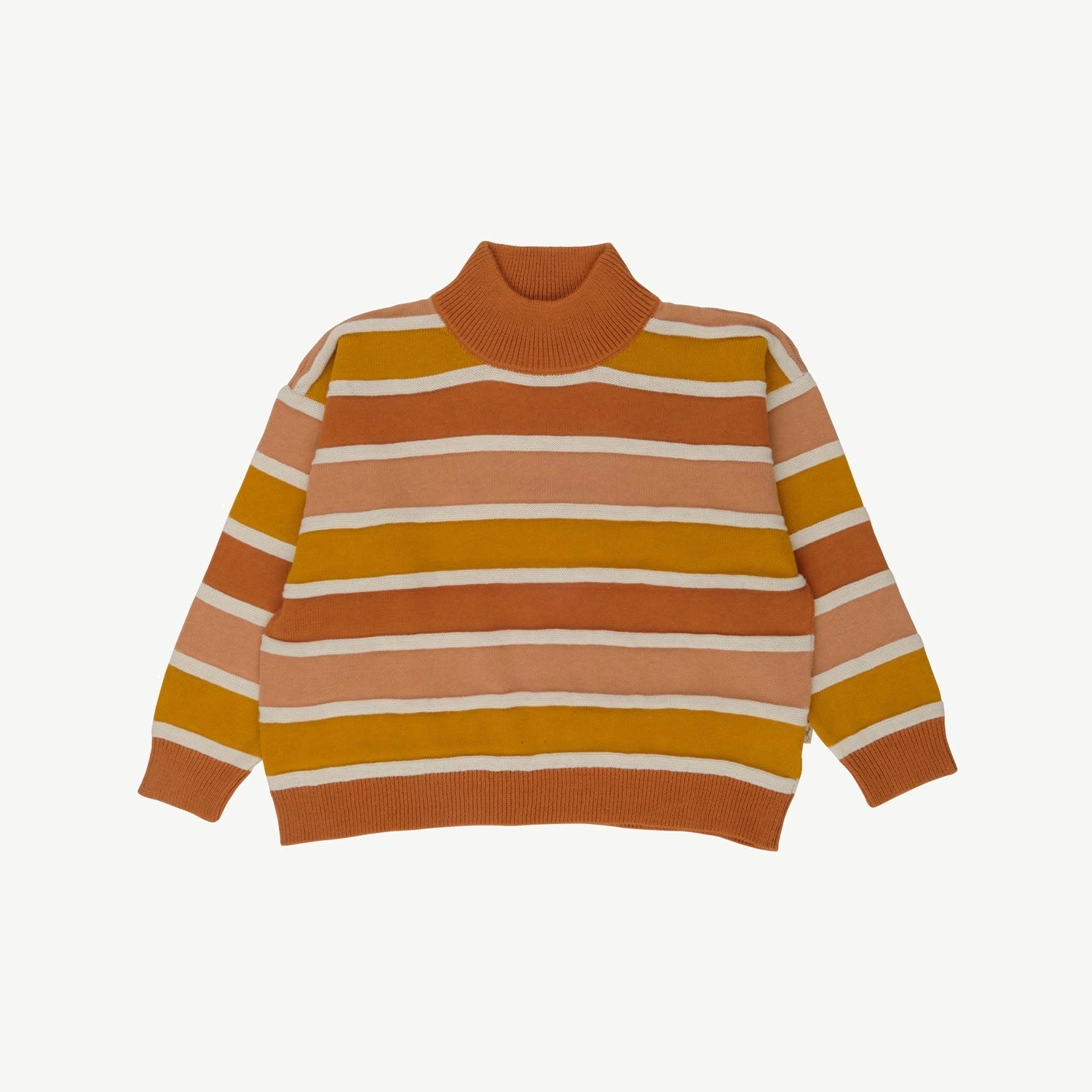 Suéter Oversized Tejido - Horizontal Lines - Cashew-Multi