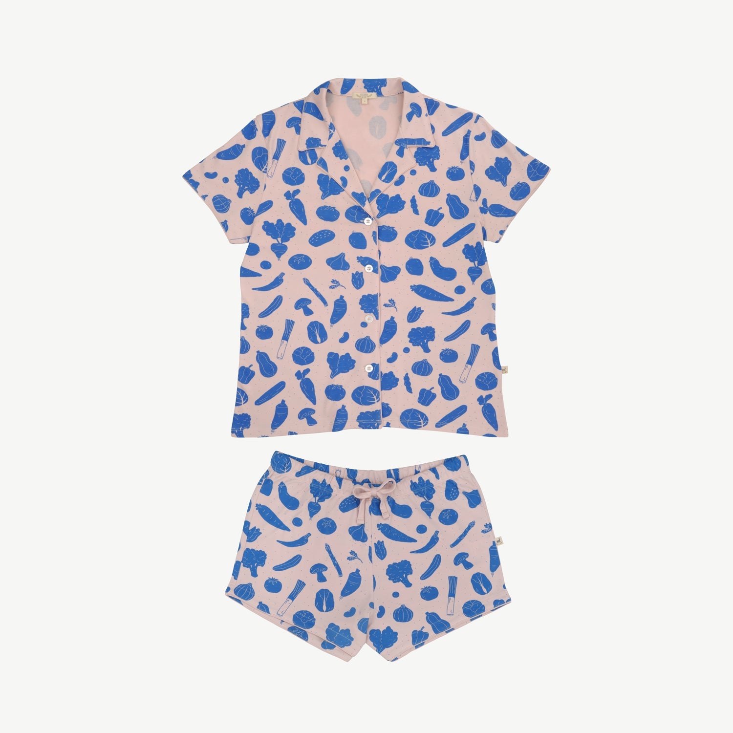Pijama Camisero Corto - Veggie Fiesta - Lotus