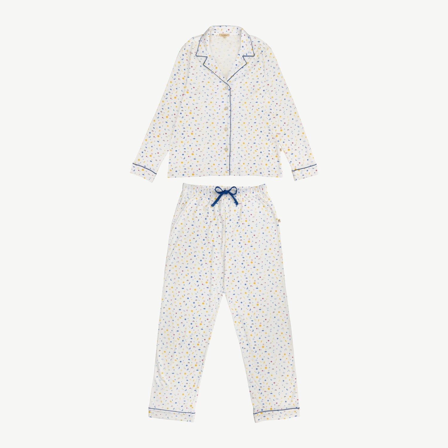 Pijama Camisero Largo - Sky Dreams - Ivory