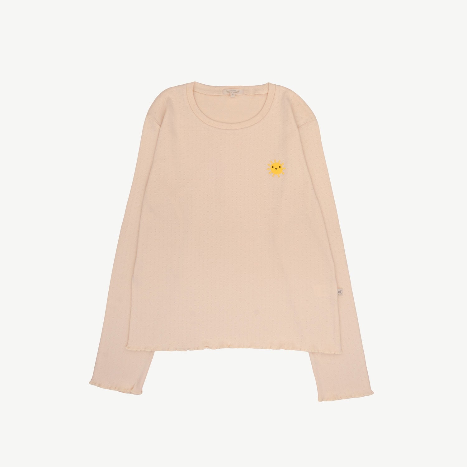 Pijama Pointelle Manga Larga - Sol - Pink Tint
