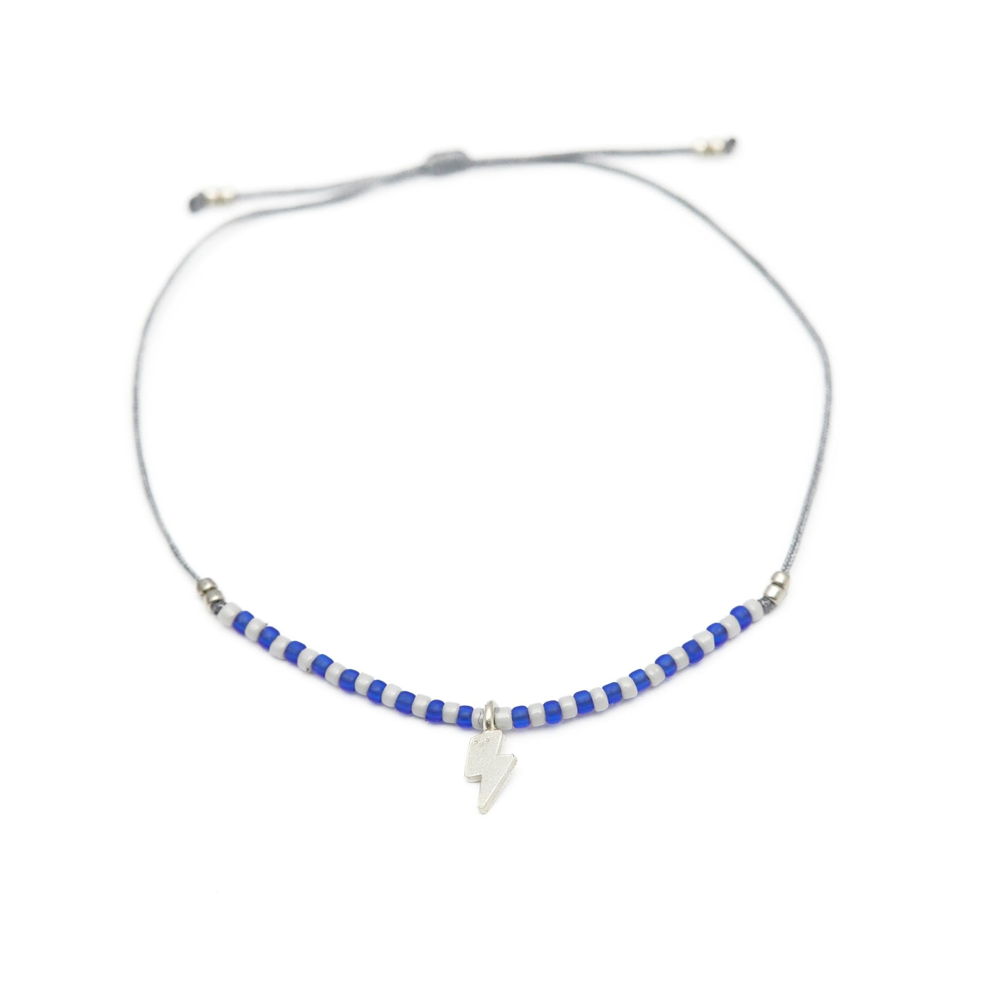 Pulsera Dije Rayo Y Mostacillas