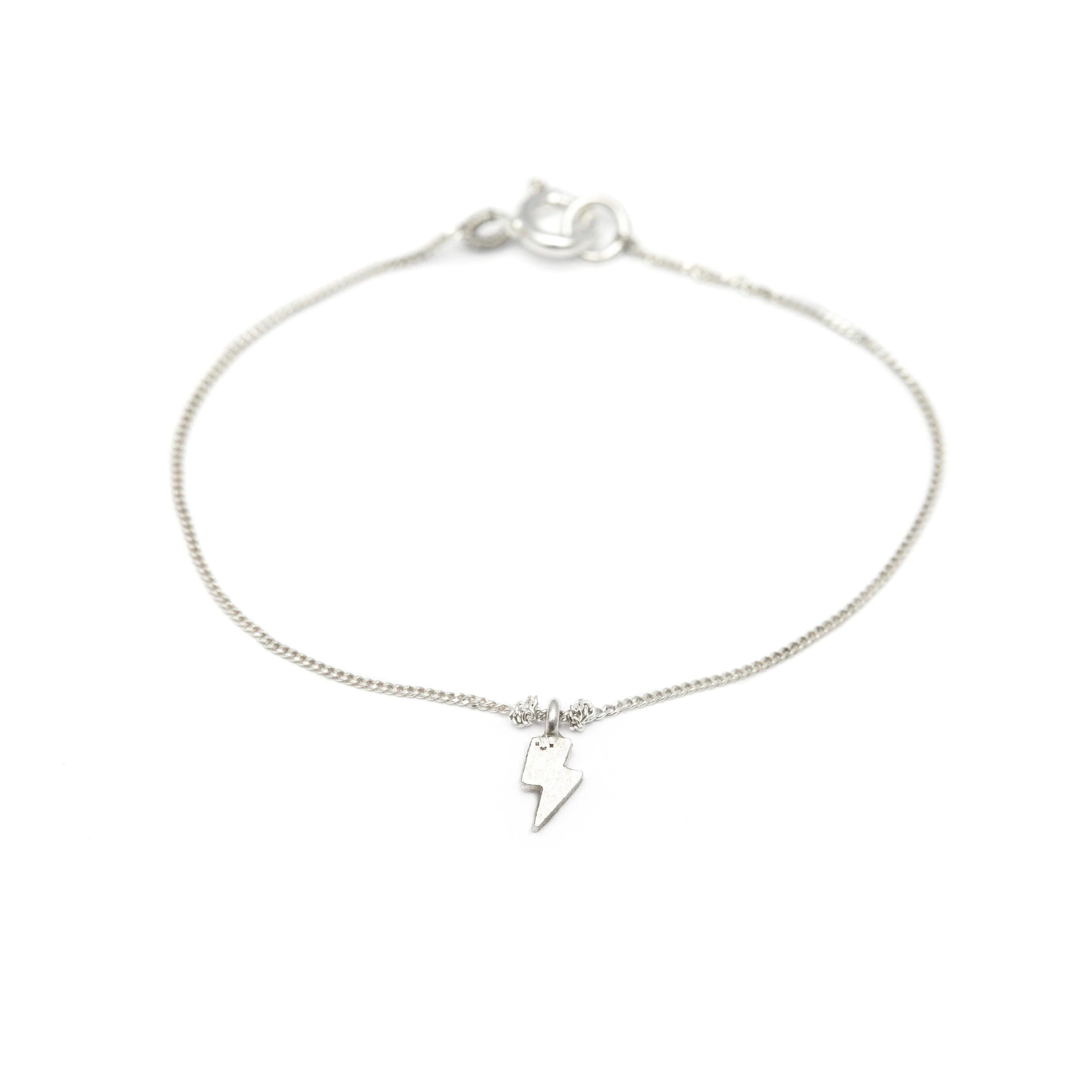 Pulseras Dije Rayo Con Cadena