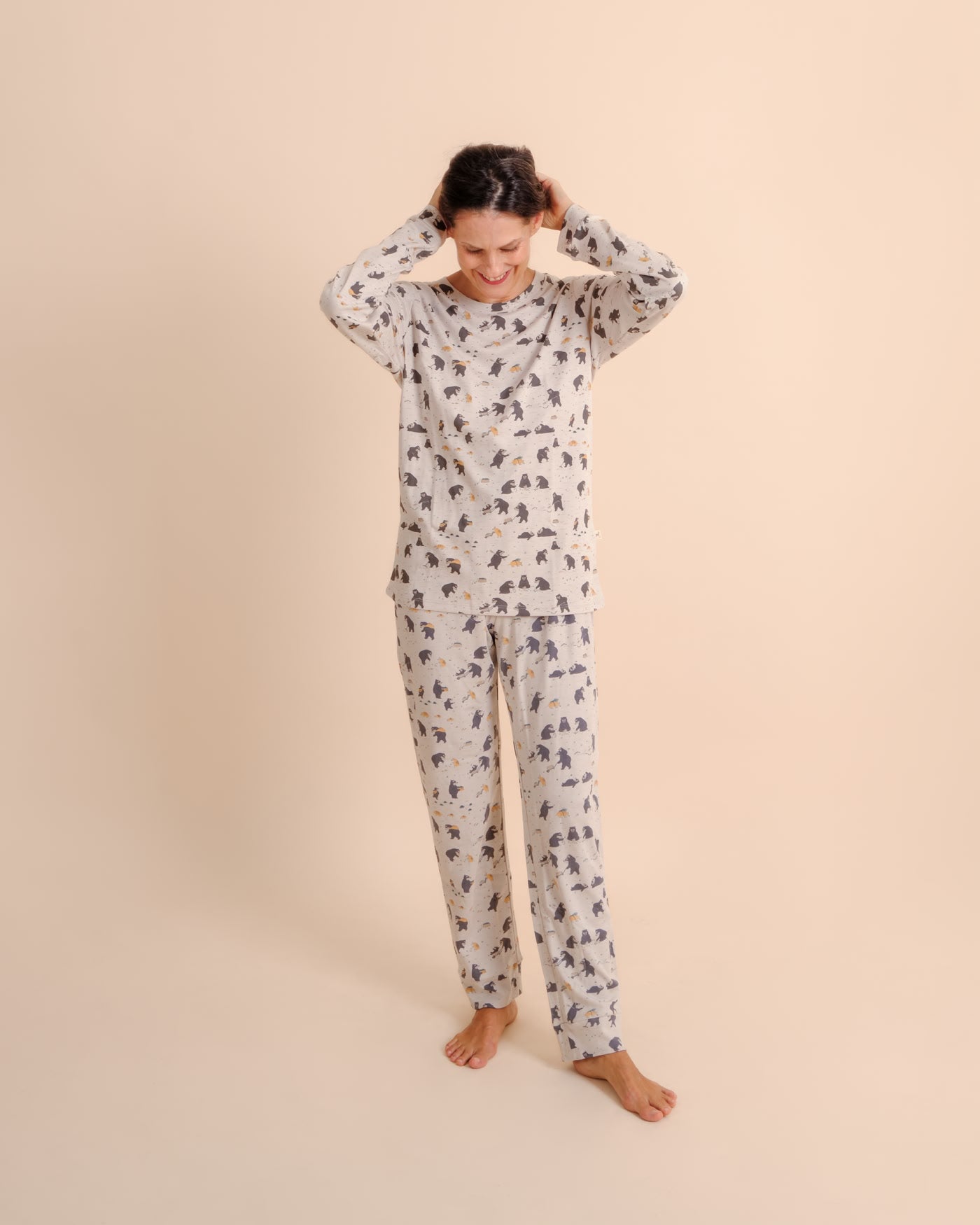 Pijama Esencial Largo - Bear Land - Lunar Rock