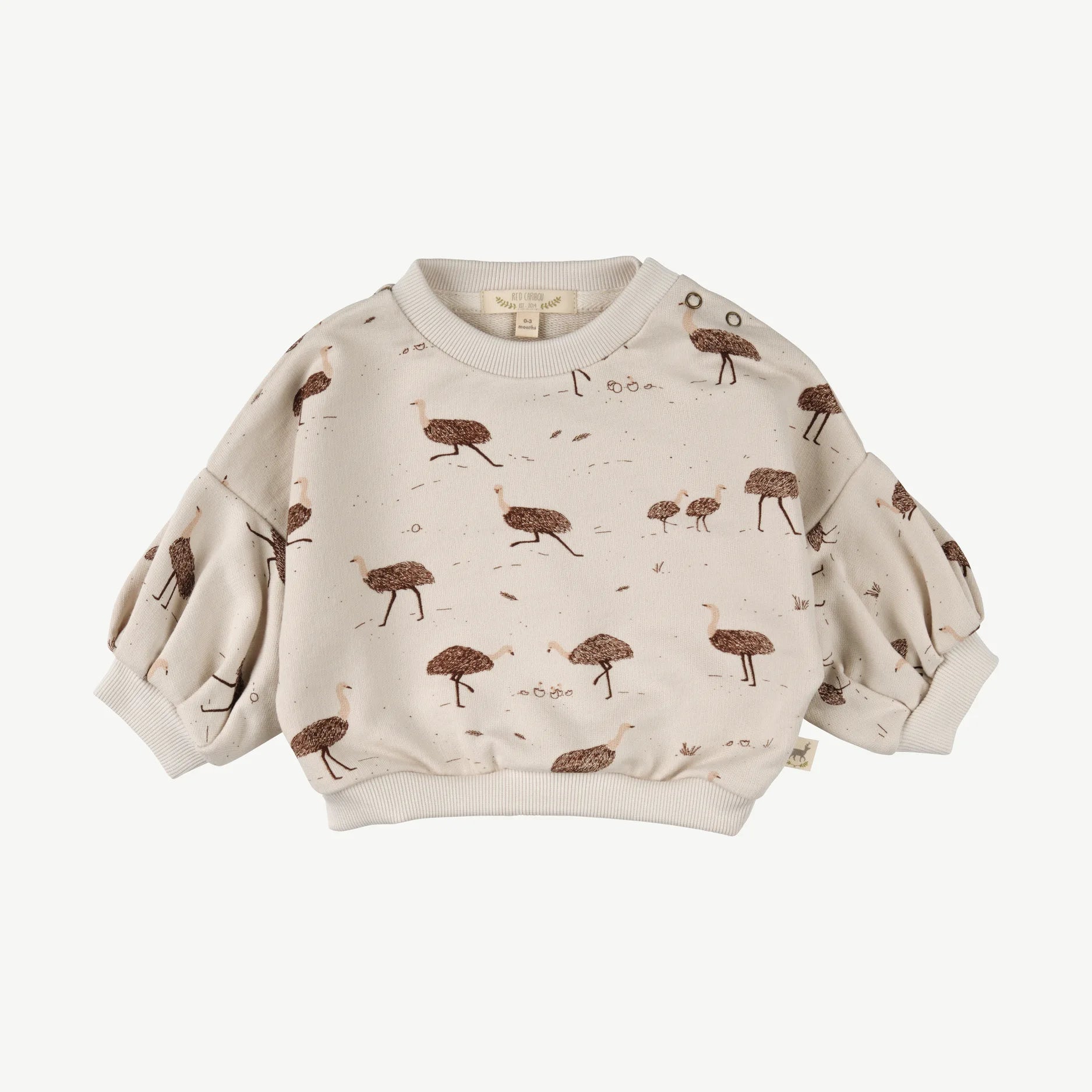 Polera con Mangas Globo de Bebé Arena - Emus