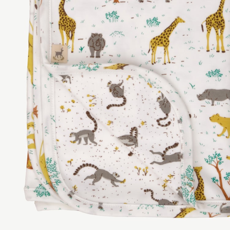 Manta Doble Cara - Safari - Crema