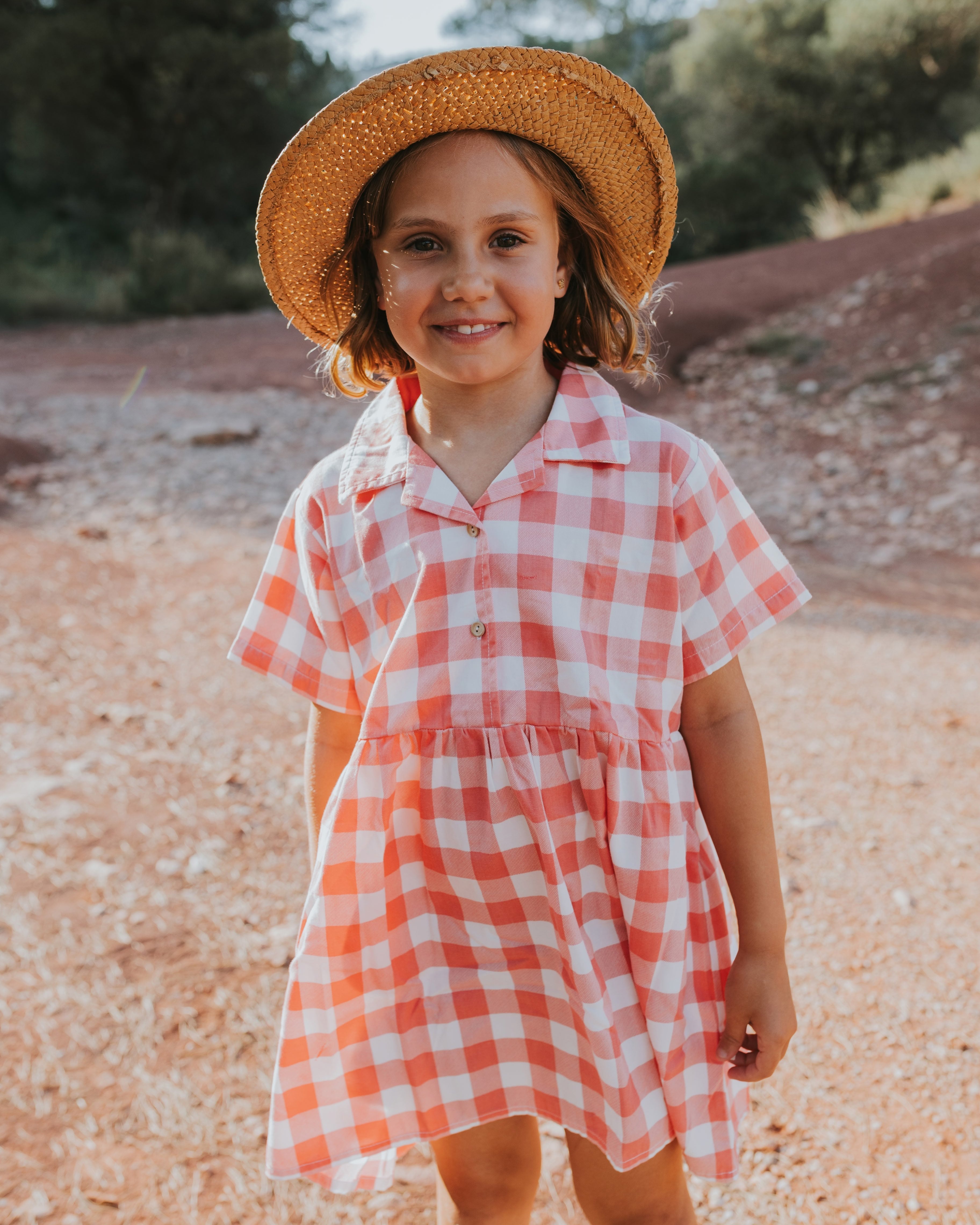 Vestido Aloha - Cuadros Vichy - Rosa
