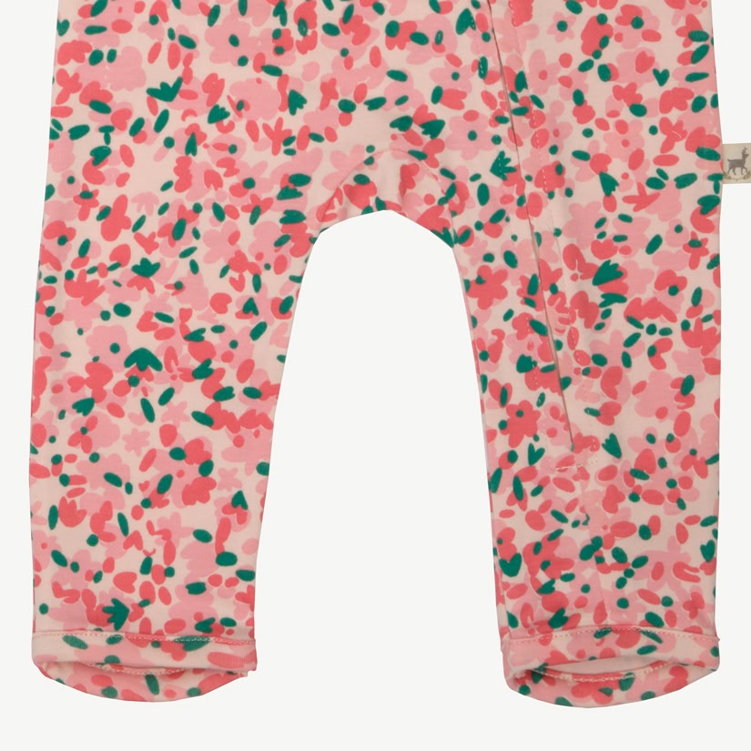 Pijama con Cierre - Flores - Durazno Suave