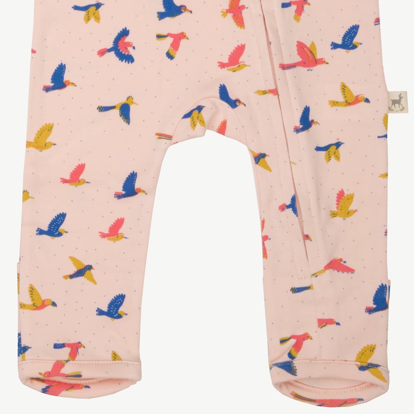 Pijama con Cierre - Aves - Durazno Suave