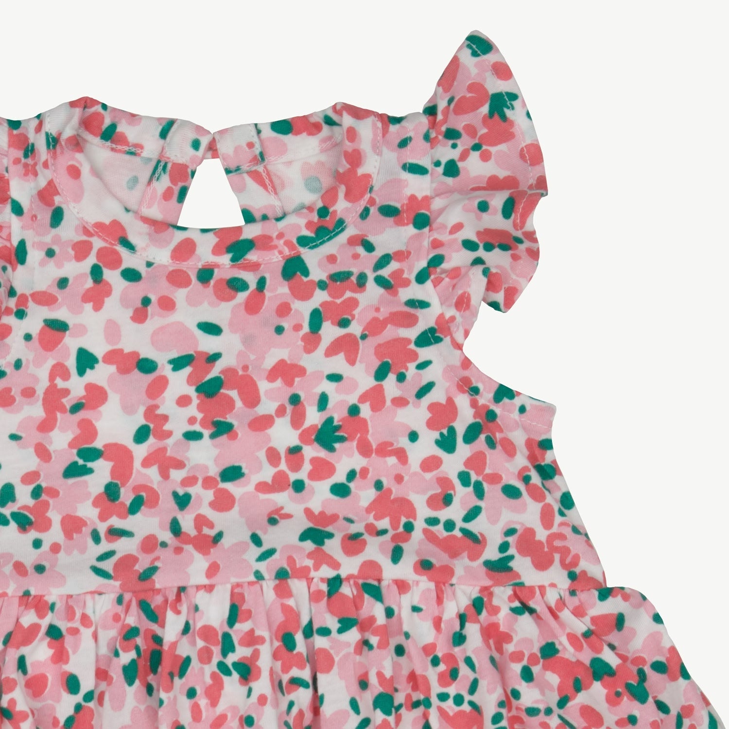 Body Vestido - Flores - Crema